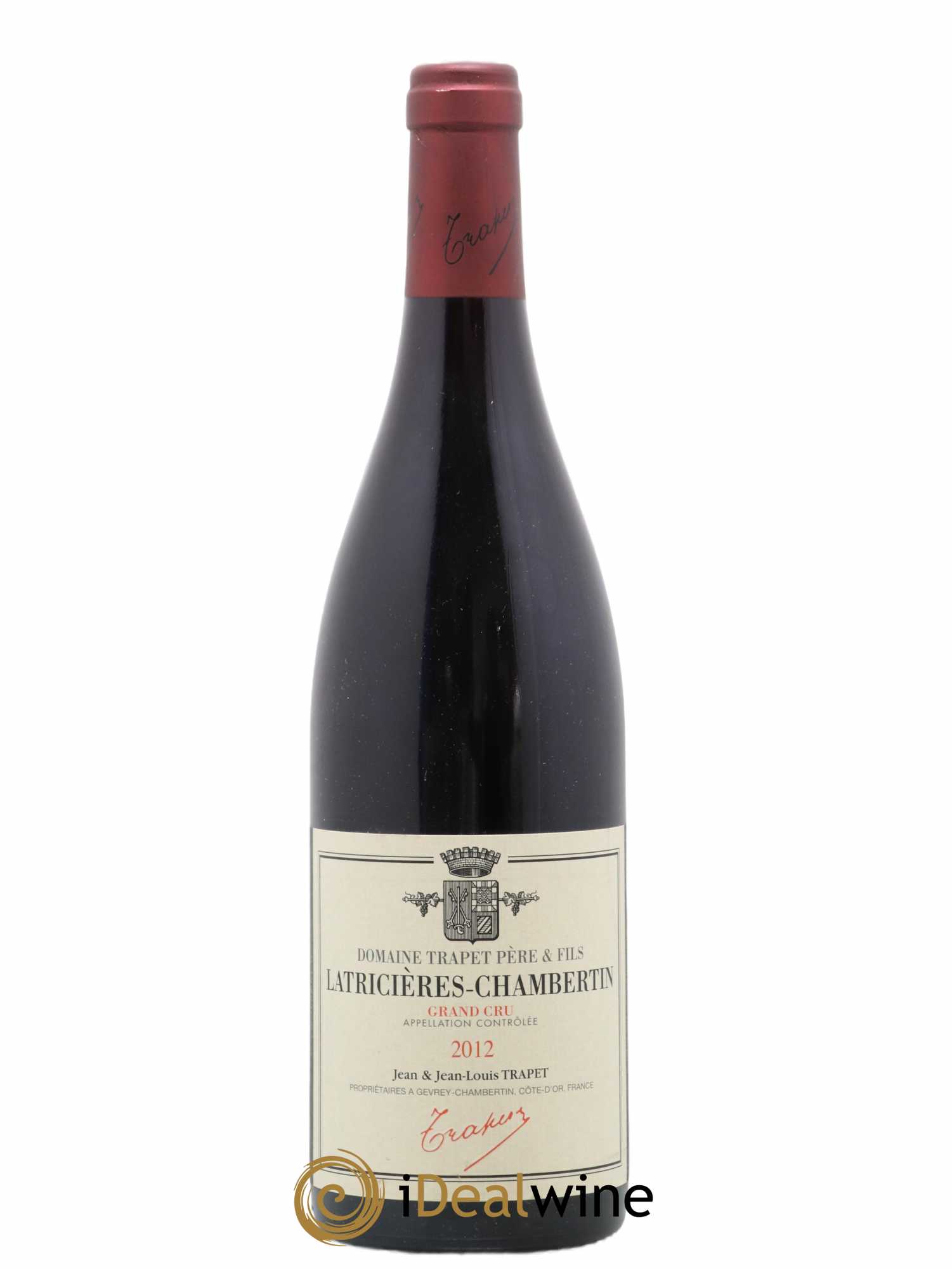 Latricières-Chambertin Grand Cru Domaine Trapet 2012 - Lot de 1 bouteille - 0
