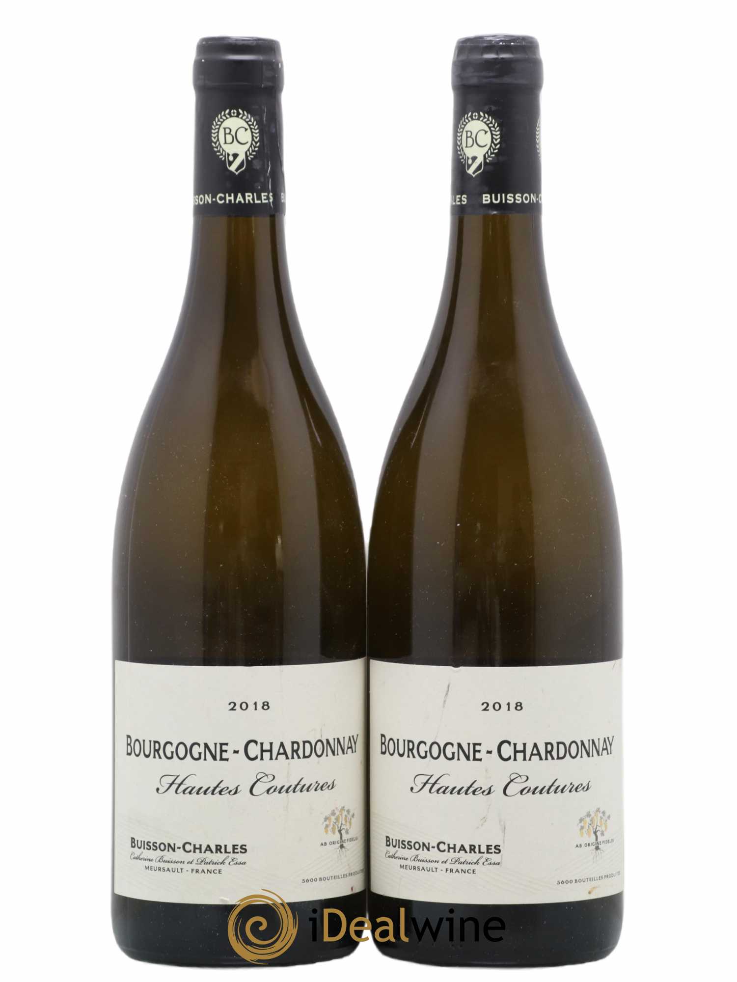 Bourgogne Chardonnay Hautes Coutures Buisson Charles 2018 - Lot de 2 bouteilles - 0