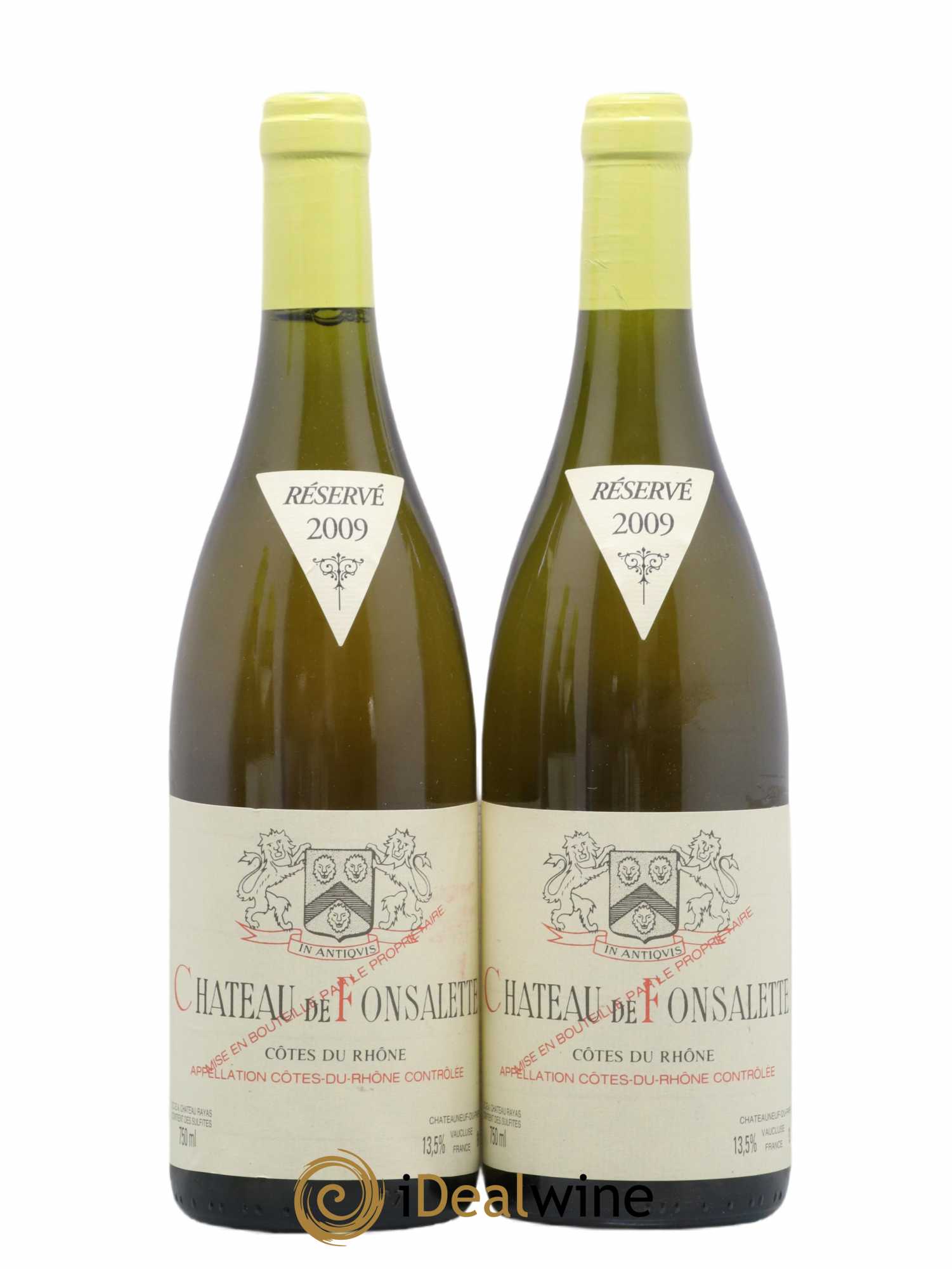 Côtes-du-Rhône Château de Fonsalette Emmanuel Reynaud 2009 - Lot de 2 bouteilles - 0