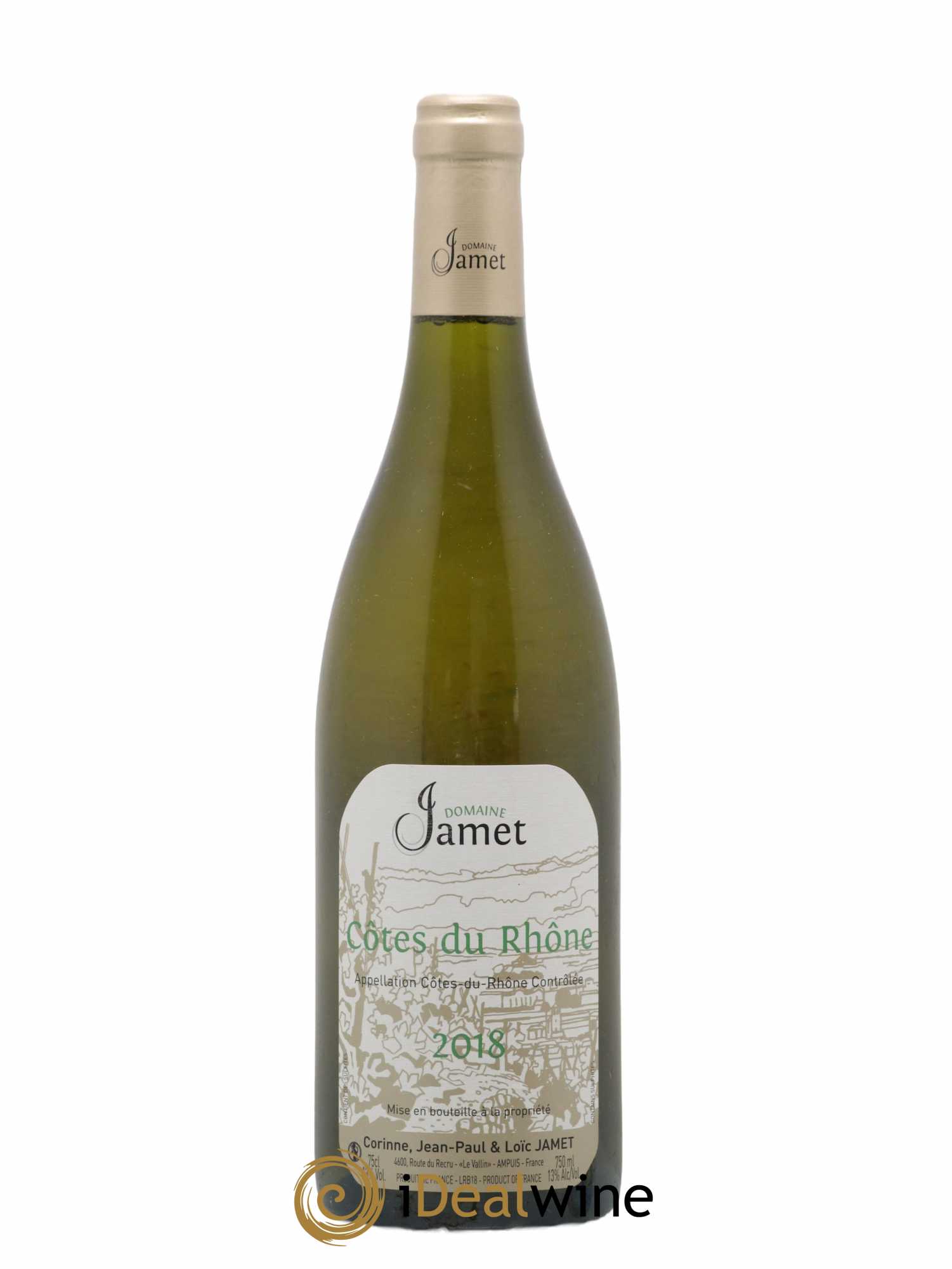 Côtes-du-Rhône Jamet (Domaine) 2018 - Lot de 1 bouteille - 0