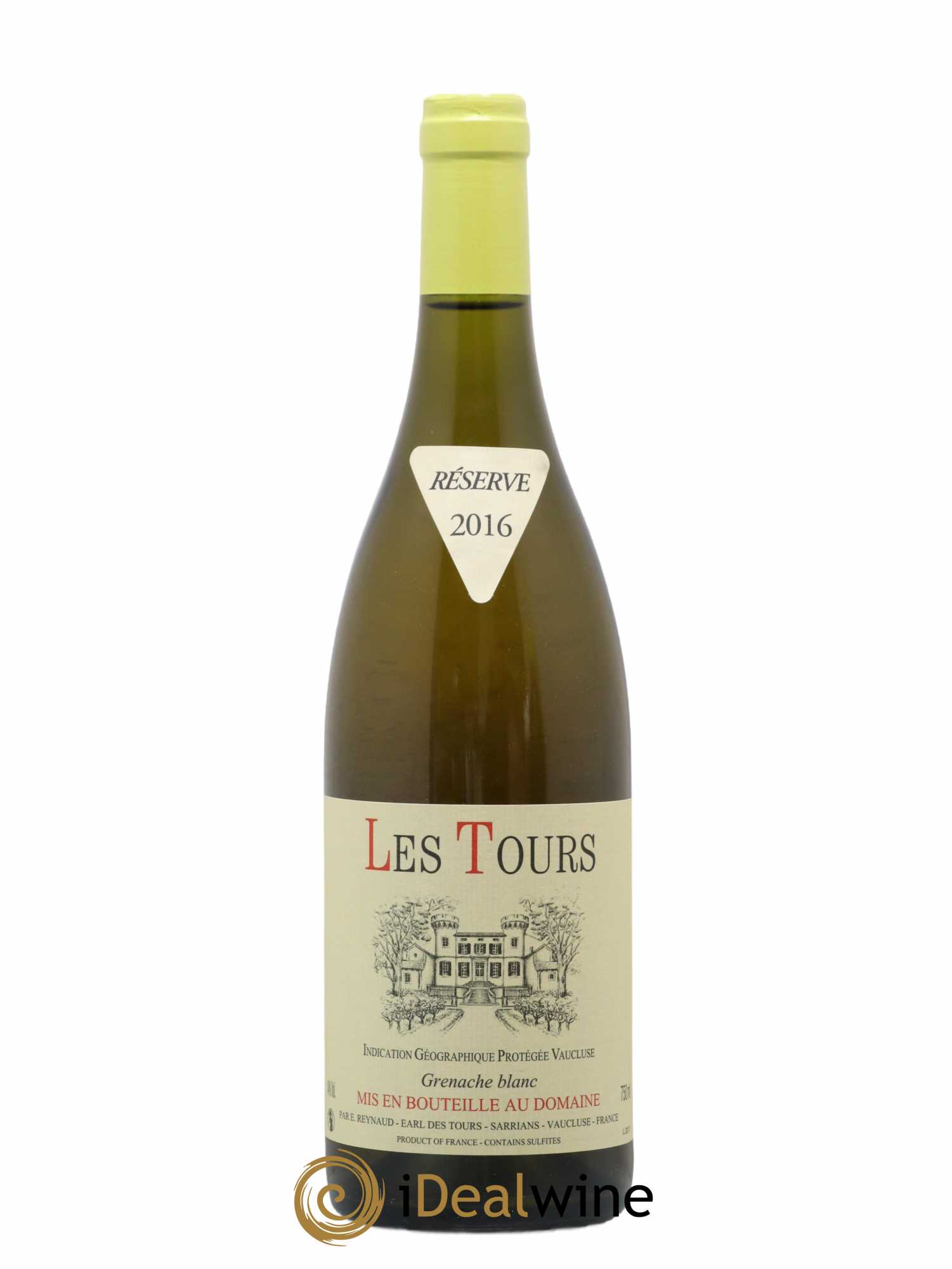 Vaucluse (Vin de Pays de Vaucluse) Les Tours Grenache Blanc Emmanuel Reynaud 2016 - Lot de 1 bouteille - 0