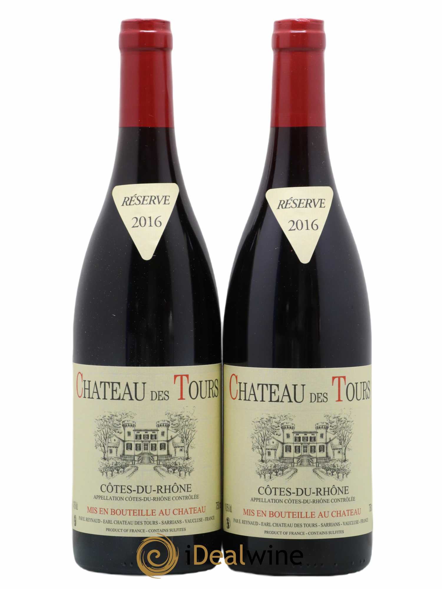 Côtes-du-Rhône Château des Tours Emmanuel Reynaud 2016 - Lot de 2 bouteilles - 0