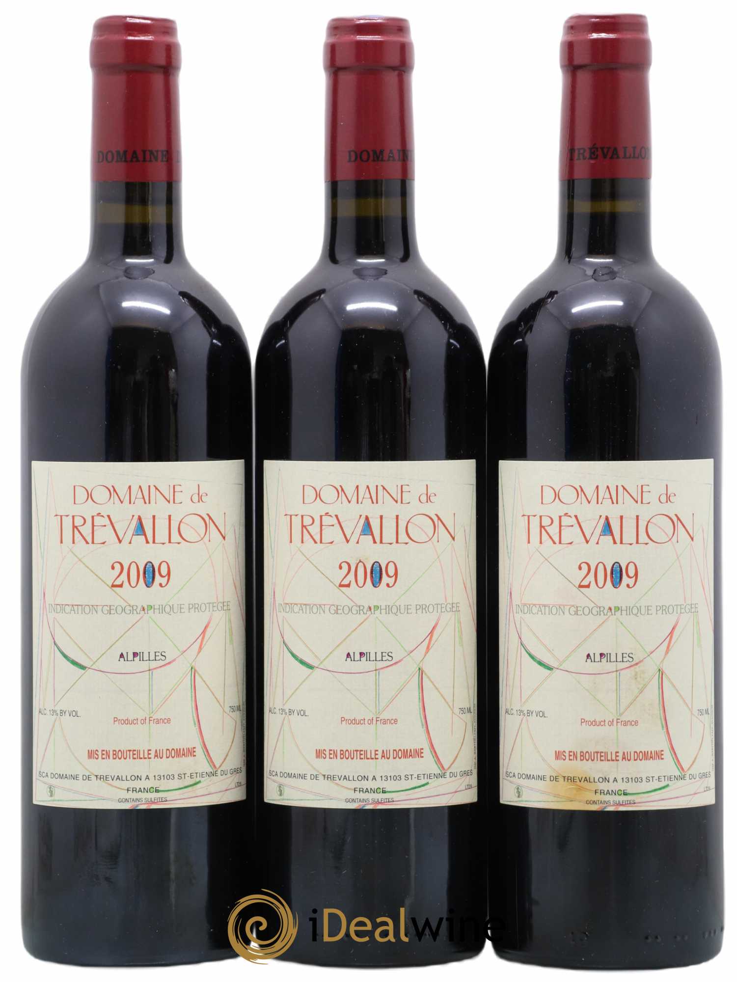 Alpilles Trévallon (Domaine de) Eloi Dürrbach 2009 - Lot de 3 bouteilles - 0