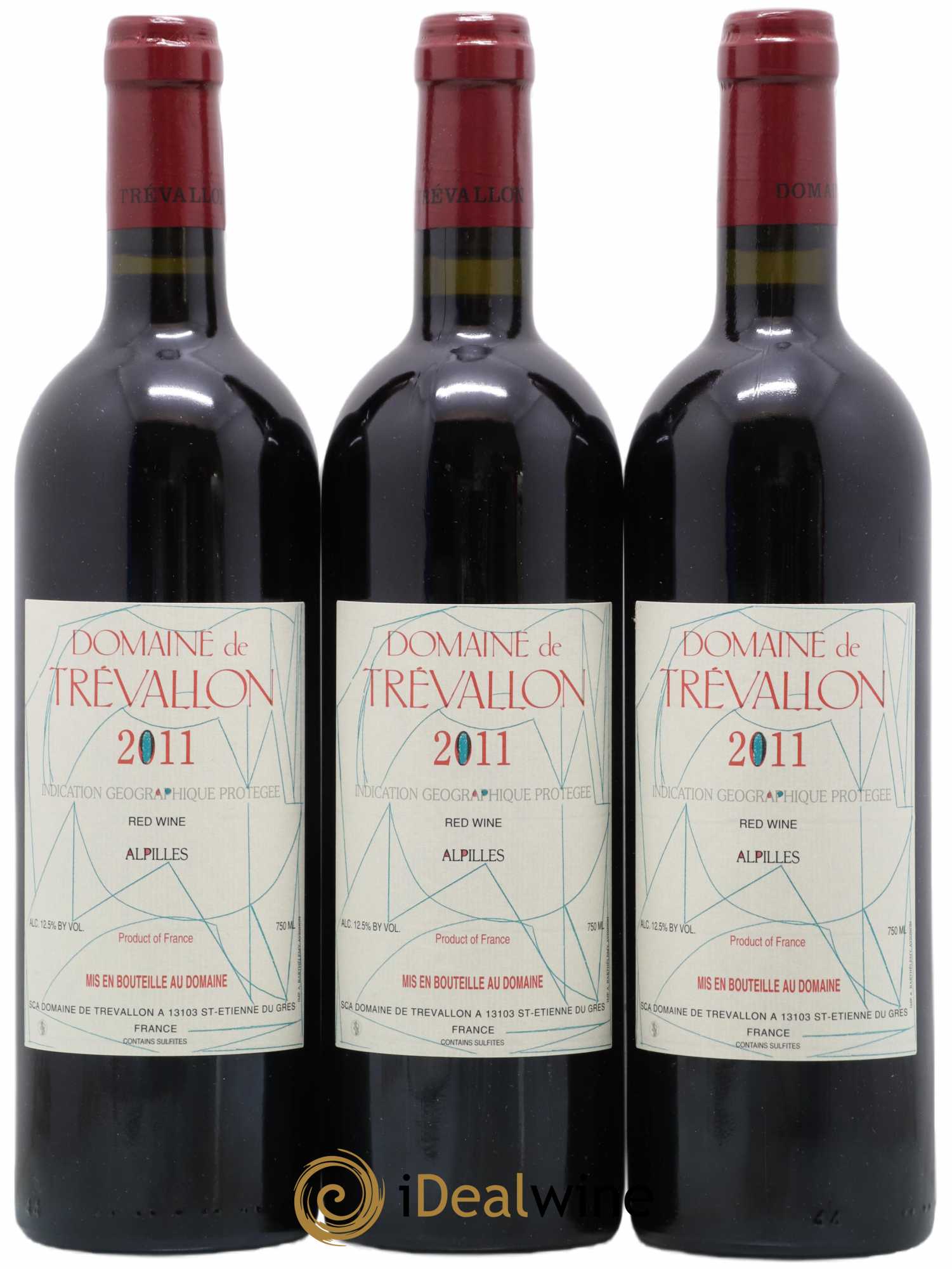 Alpilles Trévallon (Domaine de) Eloi Dürrbach 2011 - Lot de 3 bouteilles - 0