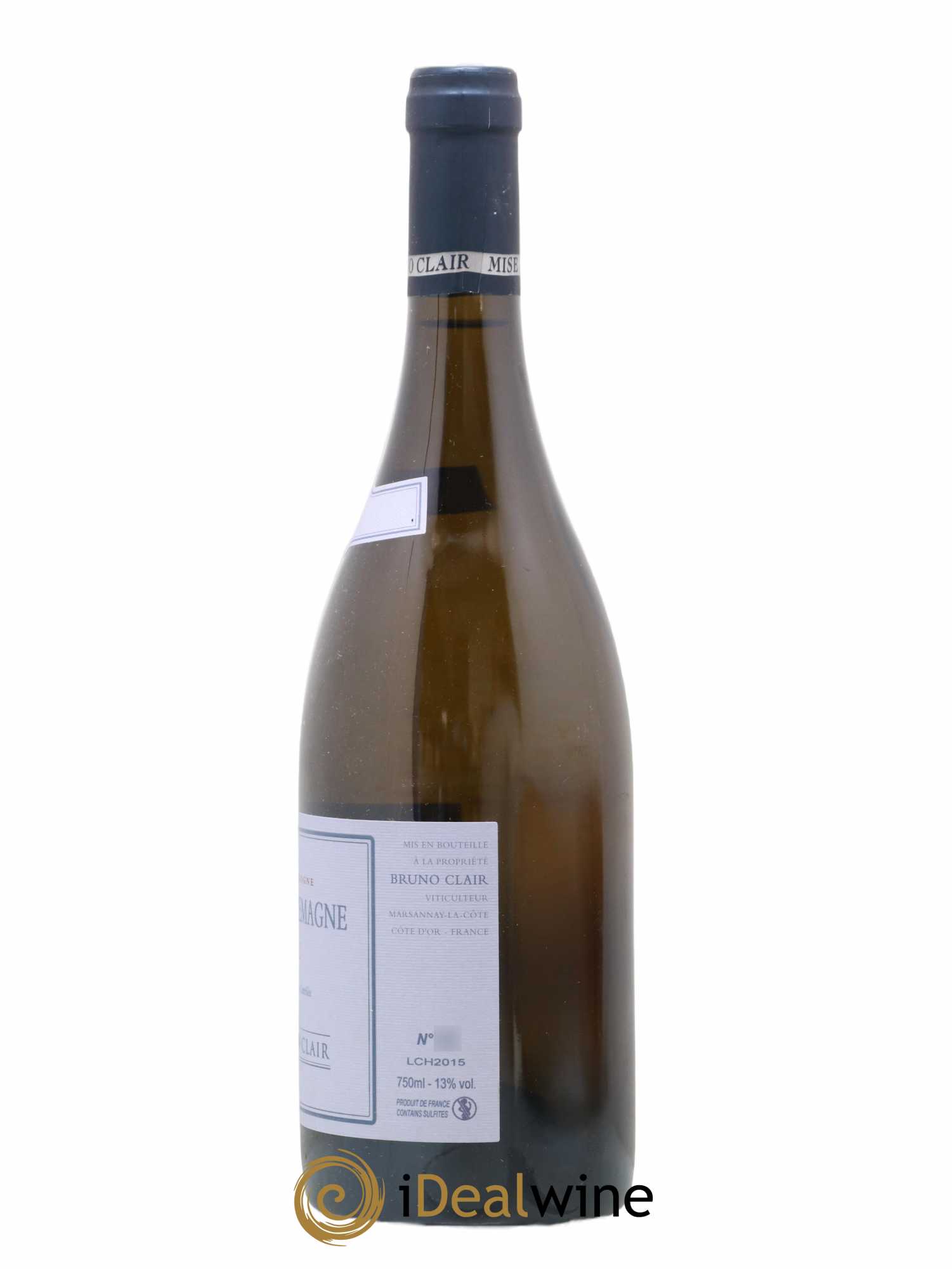 Corton-Charlemagne Grand Cru Bruno Clair (Domaine) 2015 - Lot de 1 bouteille - 1
