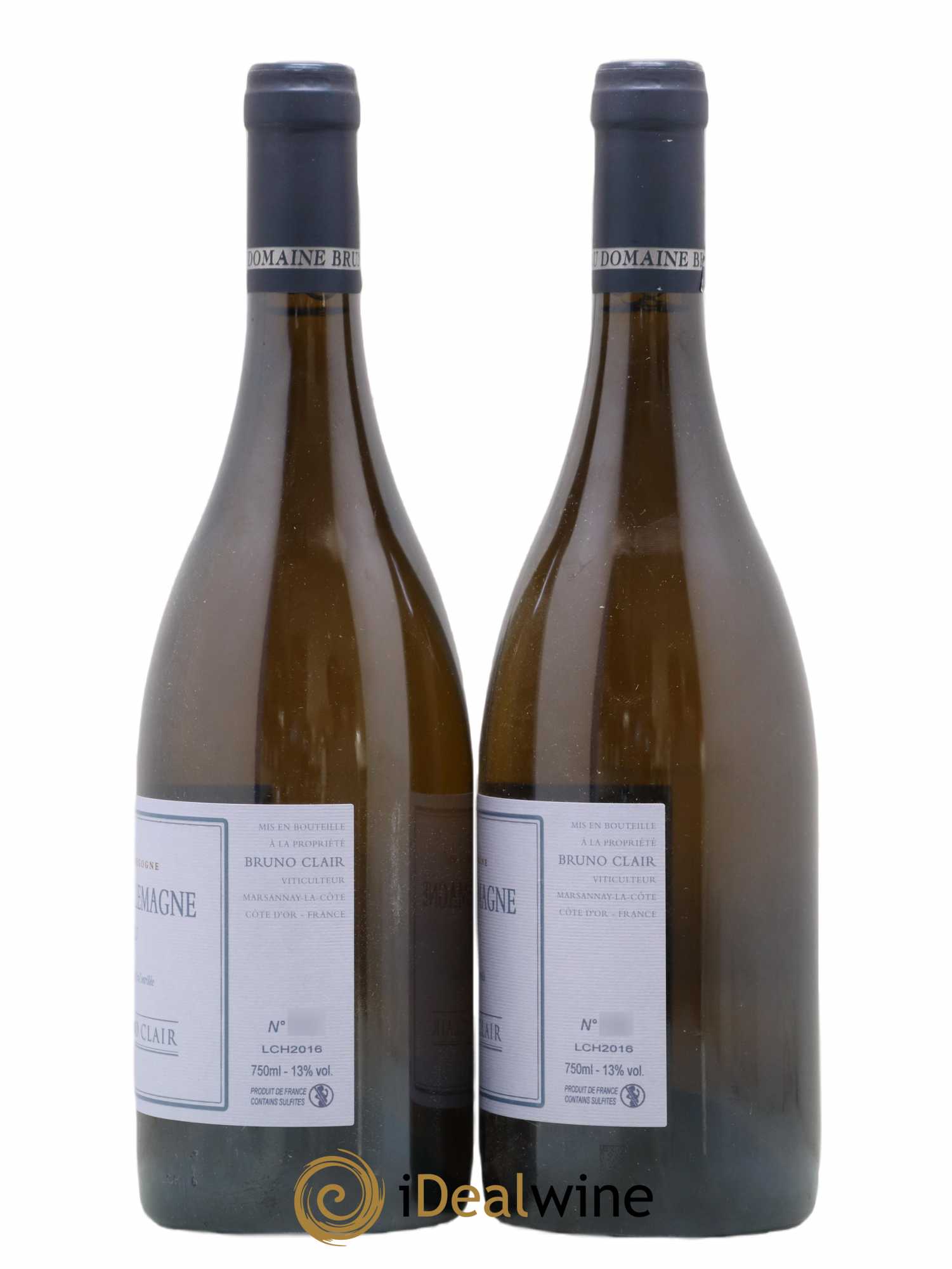 Corton-Charlemagne Grand Cru Bruno Clair (Domaine) 2016 - Lot de 2 bouteilles - 1
