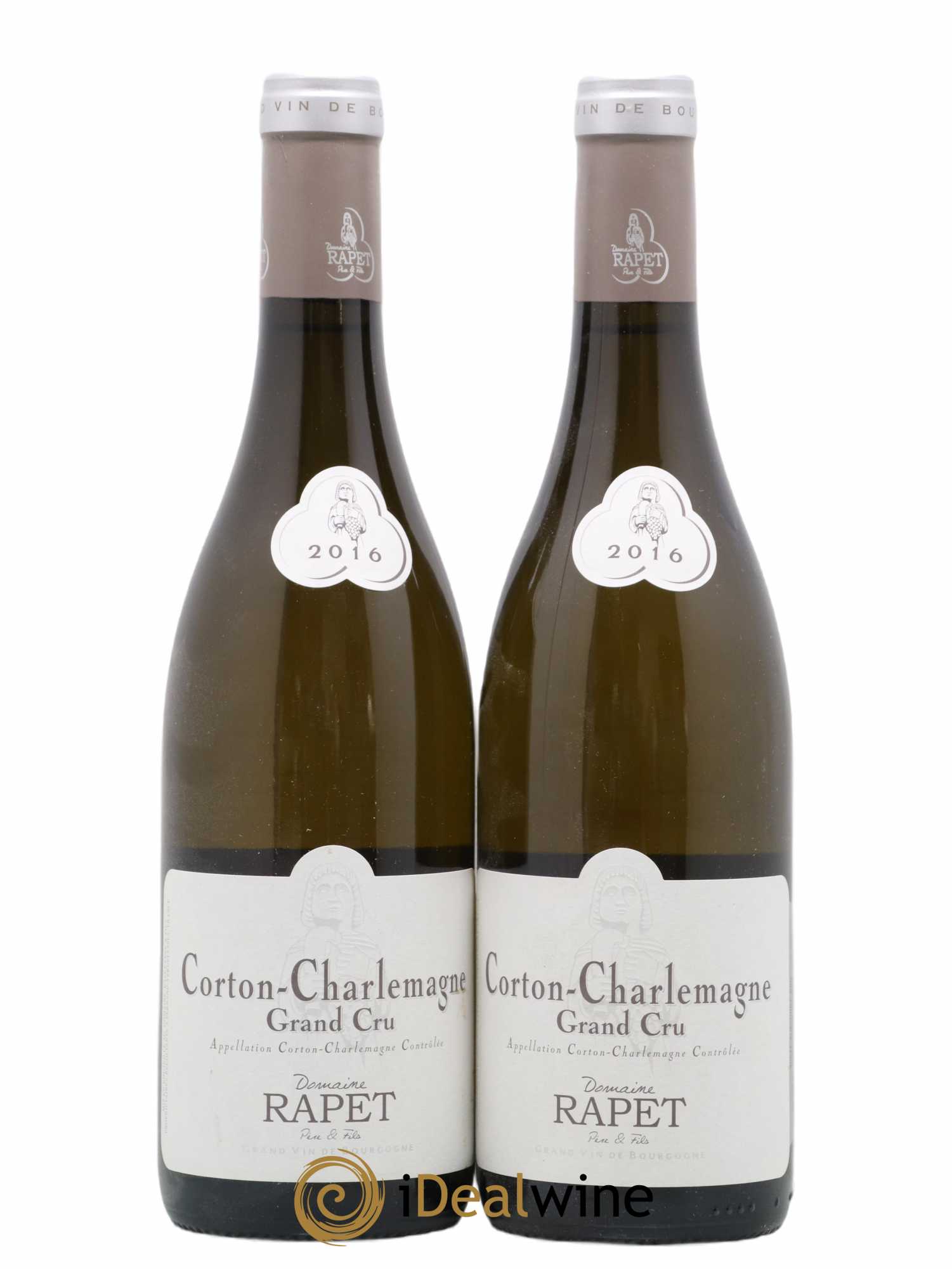 Corton-Charlemagne Grand Cru Rapet Père & Fils 2016 - Lot de 2 bouteilles - 0