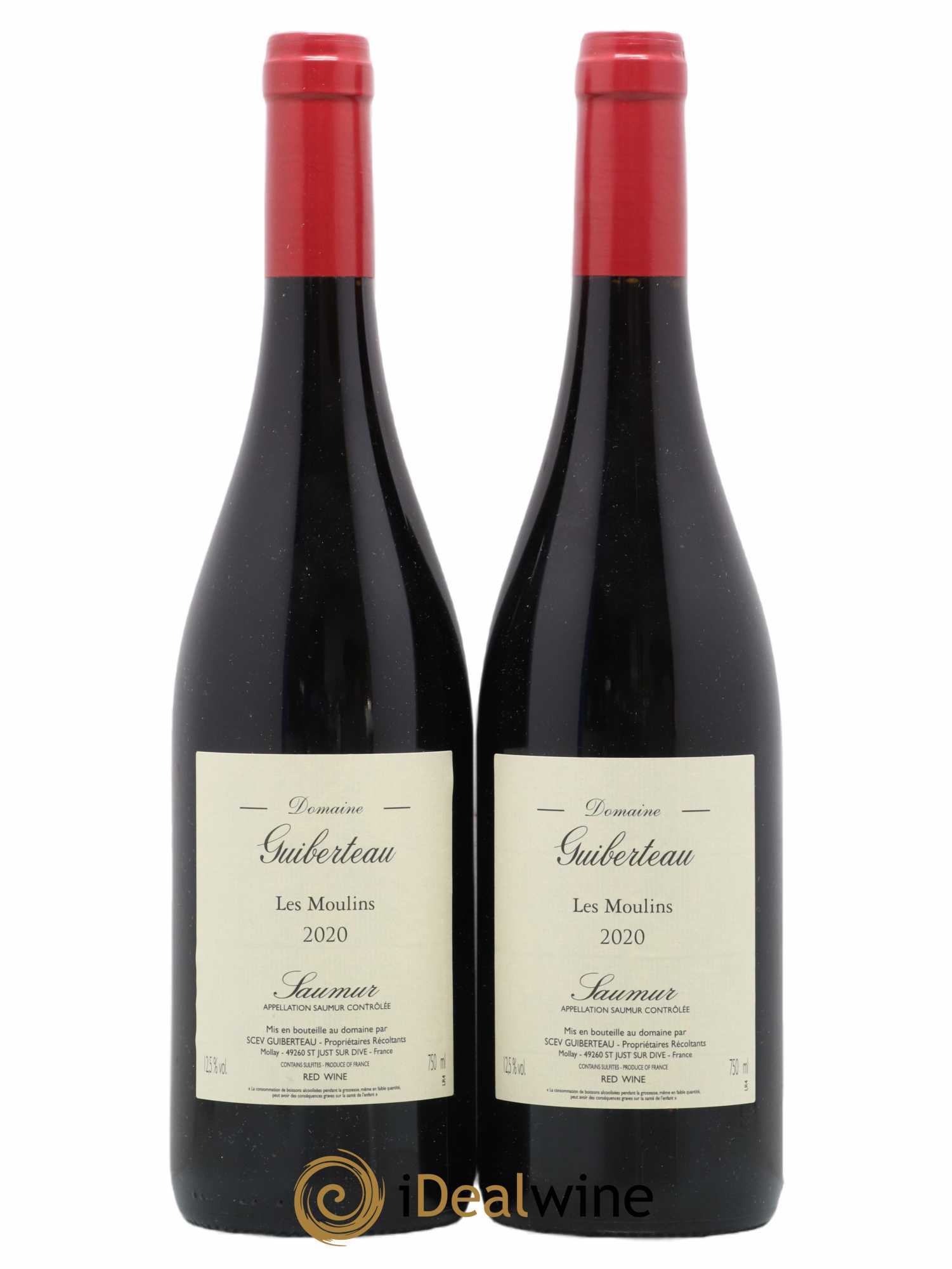 Saumur Les Moulins Guiberteau 2020 - Lot de 2 bouteilles - 0