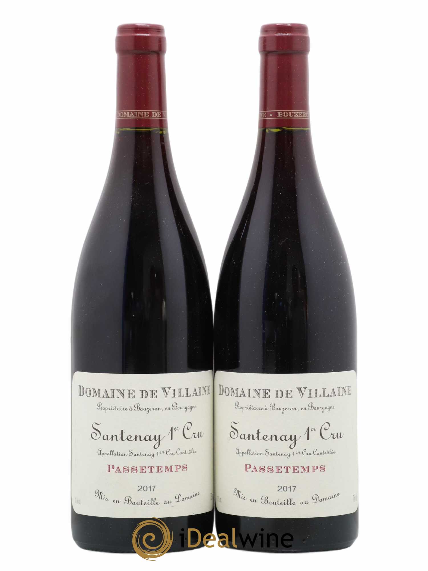 Santenay 1er Cru Passetemps Domaine de Villaine 2017 - Lot de 2 bouteilles - 0