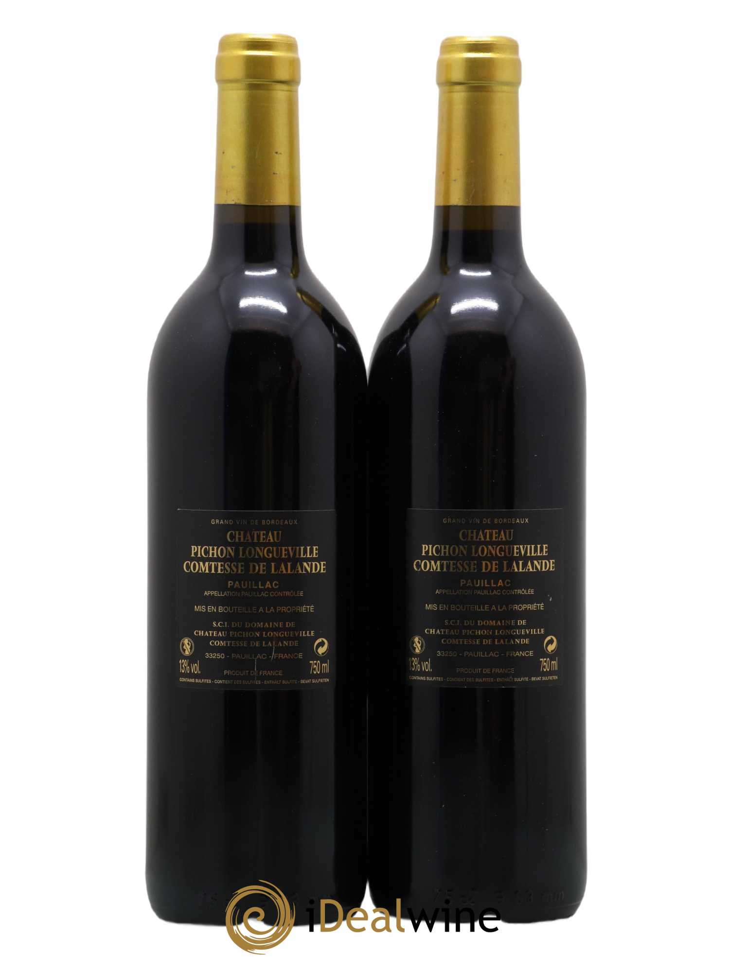 Château Pichon Longueville Comtesse de Lalande 2ème Grand Cru Classé 2009 - Lot of 2 bottles - 1