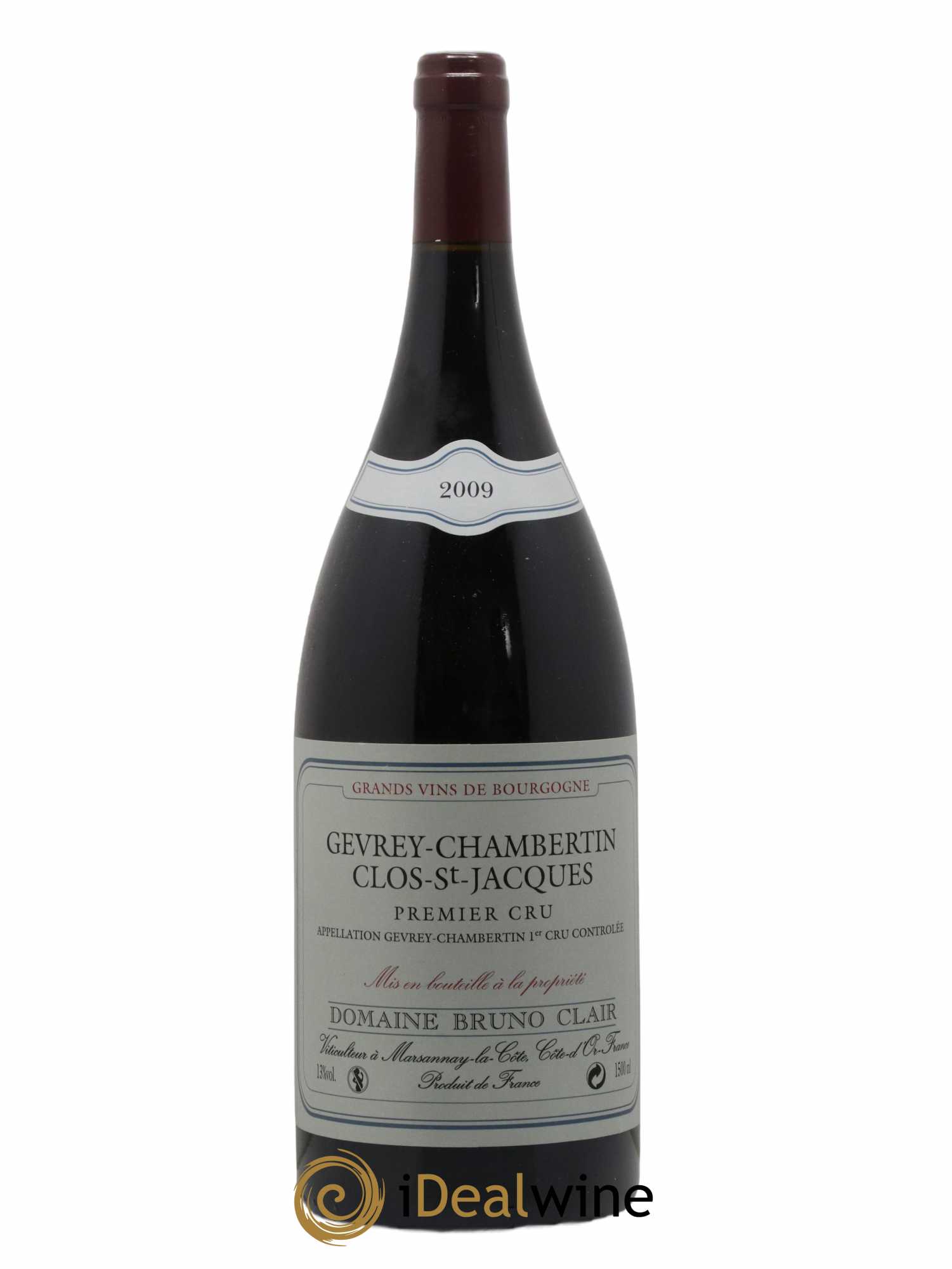 Gevrey-Chambertin 1er Cru Clos Saint-Jacques Bruno Clair (Domaine) 2009 - Lot de 1 magnum - 0