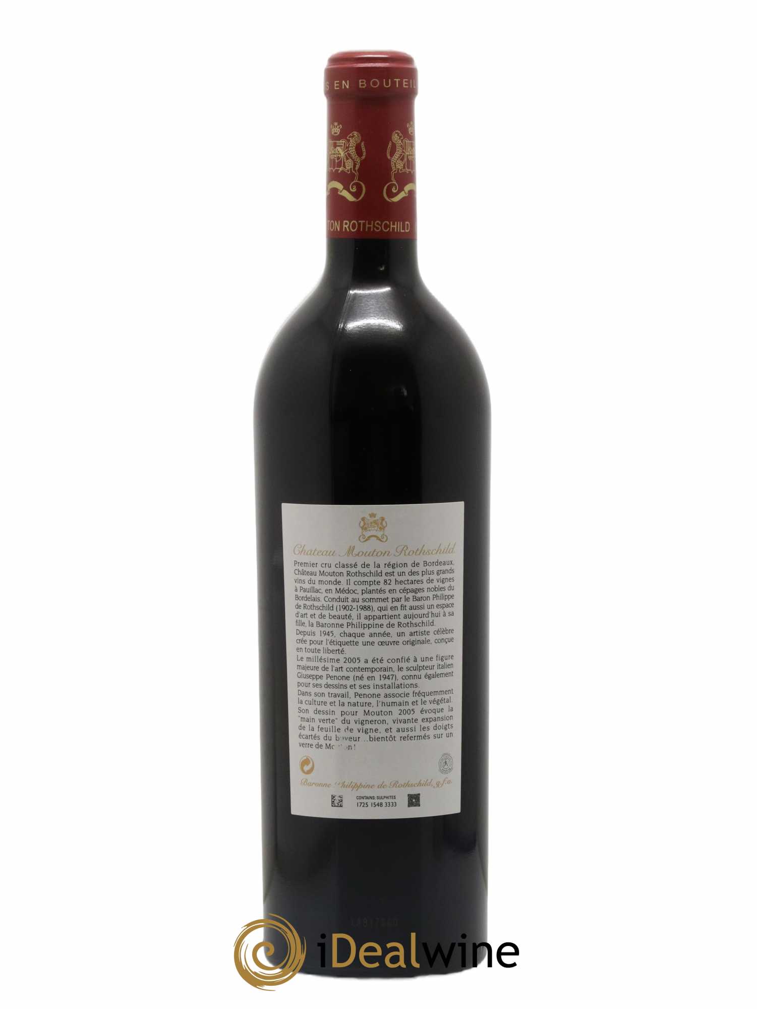 Château Mouton Rothschild 1er Grand Cru Classé 2005 - Lot of 1 bottle - 1