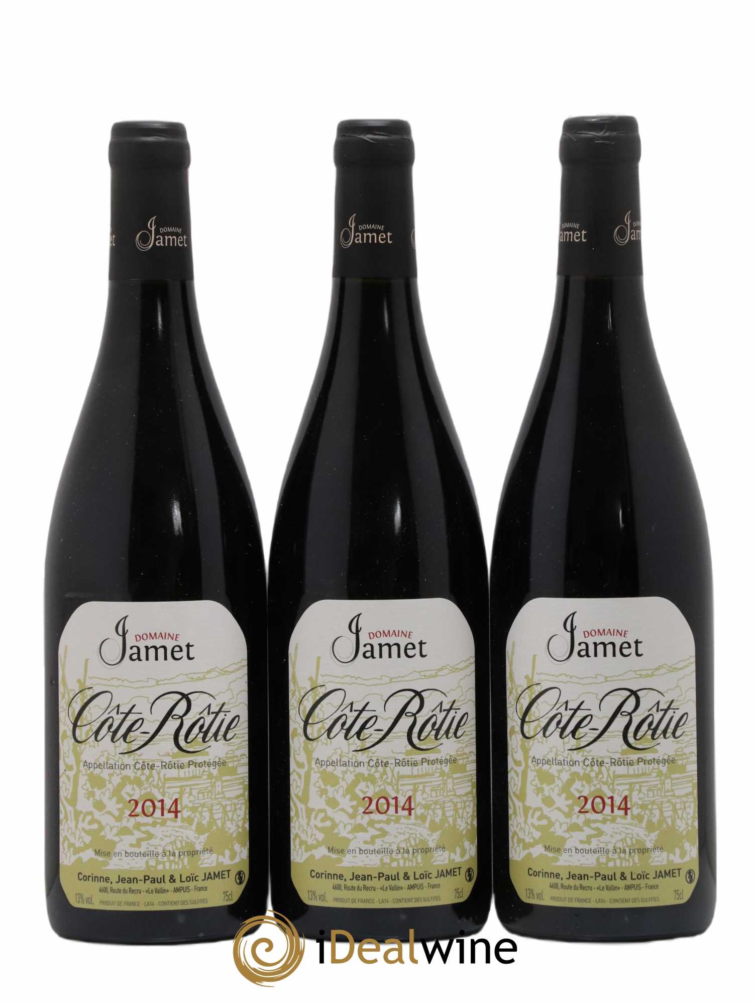 Côte-Rôtie Jamet (Domaine) 2014 - Lot de 3 bouteilles - 0