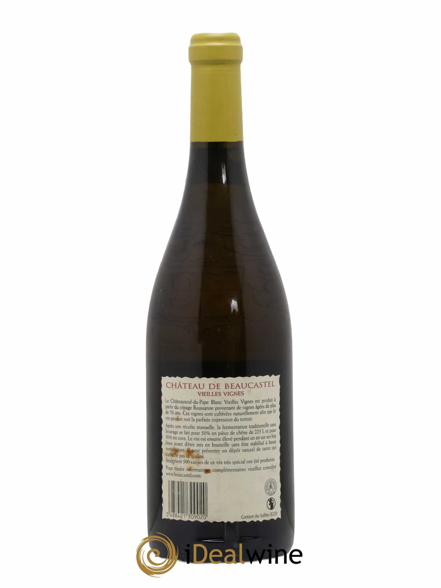 Châteauneuf-du-Pape Château de Beaucastel Vieilles vignes Roussanne Famille Perrin 2009 - Lot de 1 bouteille - 1