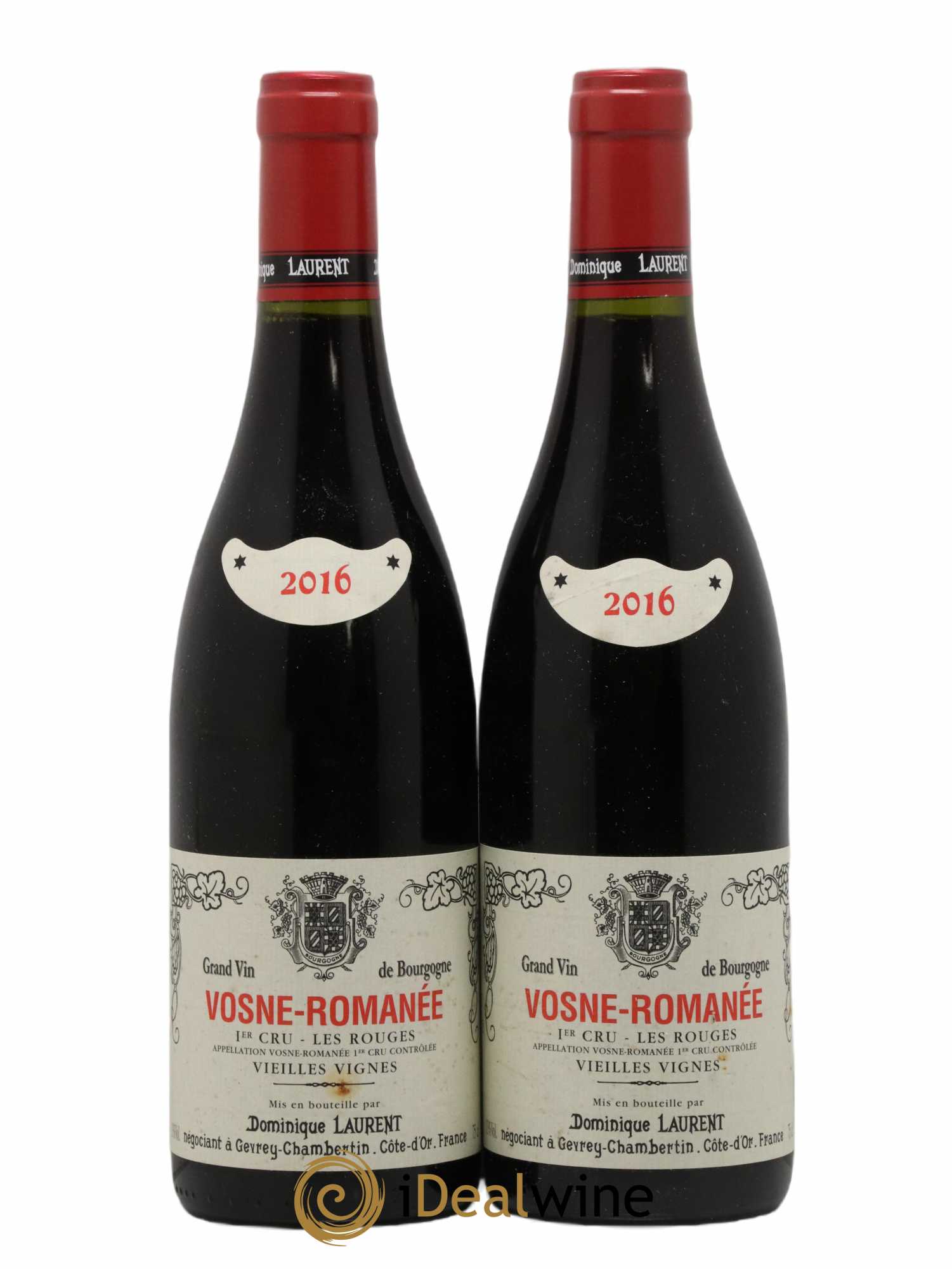 Vosne-Romanée 1er Cru Les Rouges Dominique Laurent 2016 - Lotto di 2 bottiglie - 0