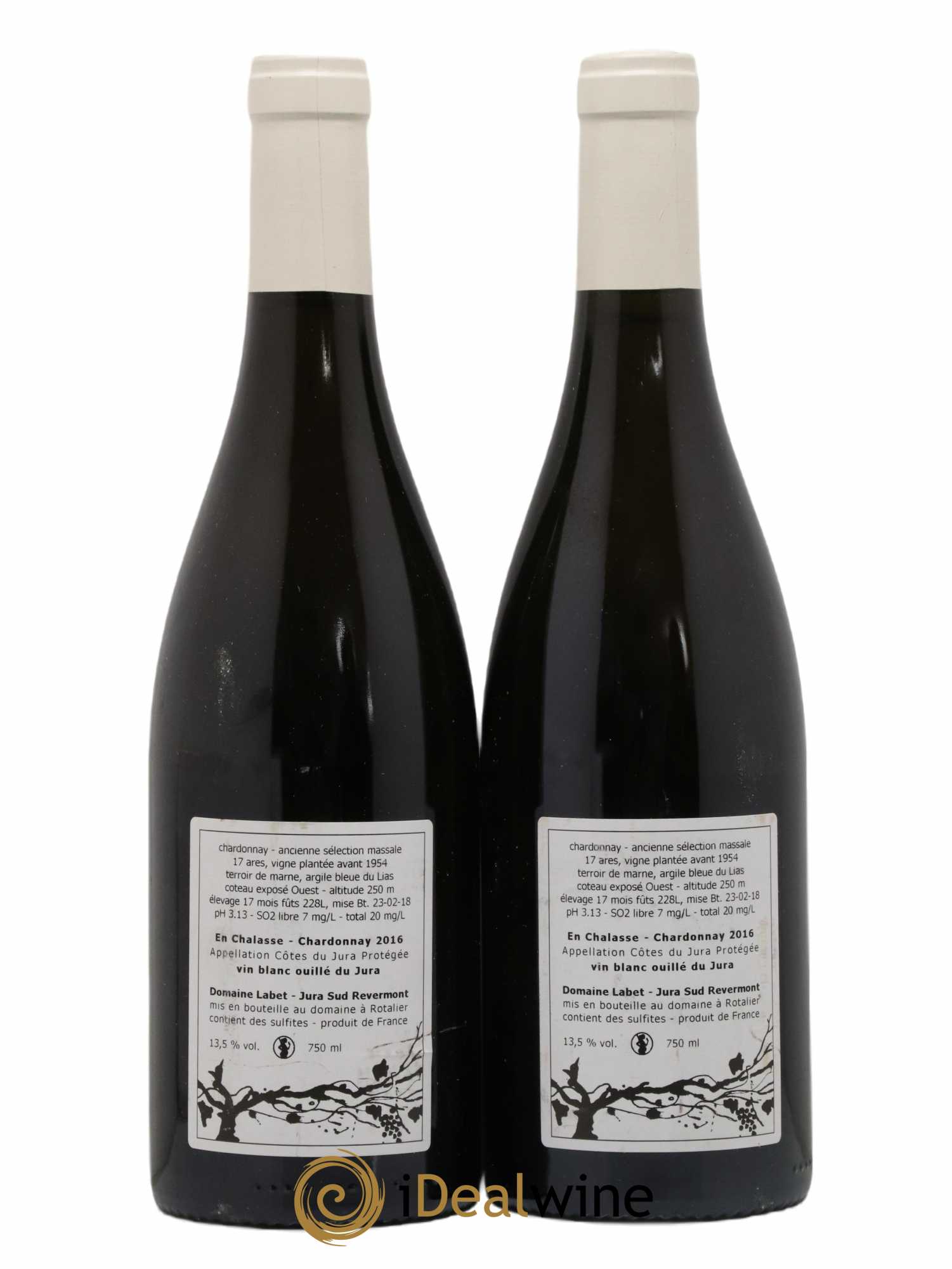 Côtes du Jura Chardonnay En Chalasse Romain - Julien - Charline Labet 2016 - Lot de 2 bouteilles - 1