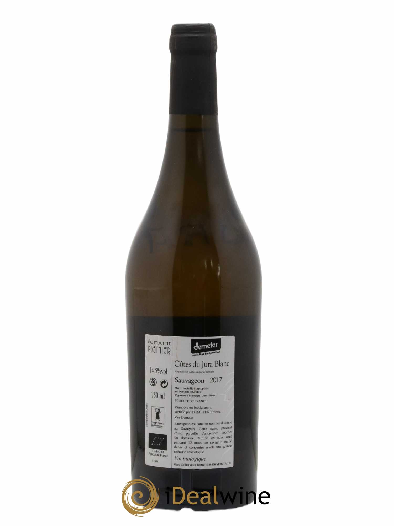 Arbois Sauvageon Pignier 2017 - Lot of 1 bottle - 1