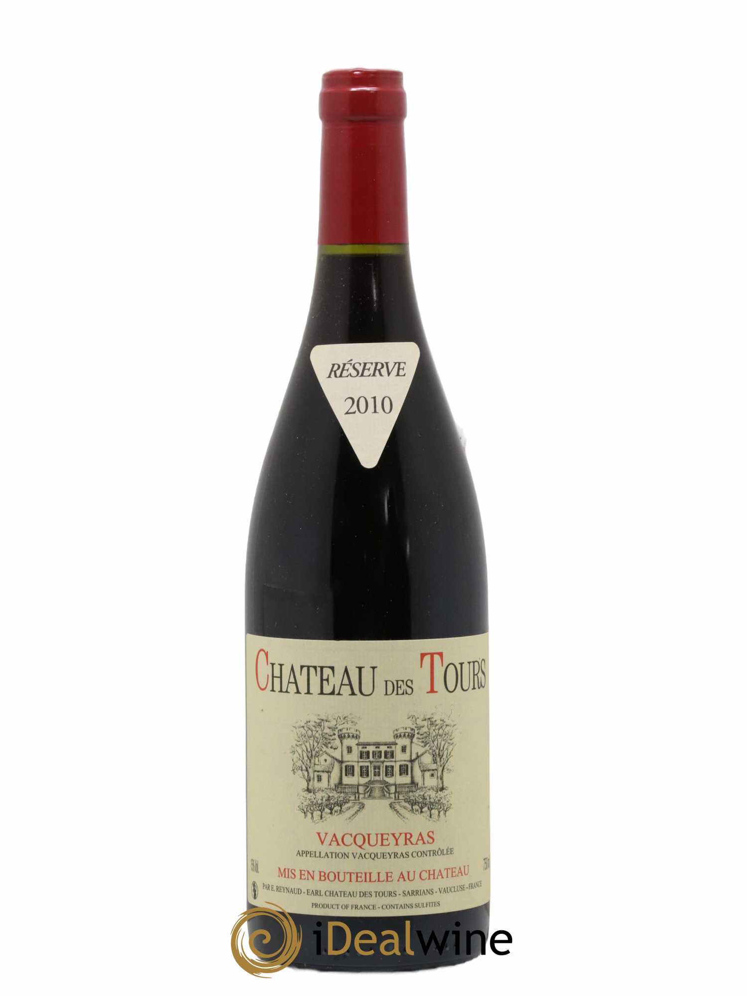 Vacqueyras Château des Tours Emmanuel Reynaud 2010 - Lot de 1 bouteille - 0