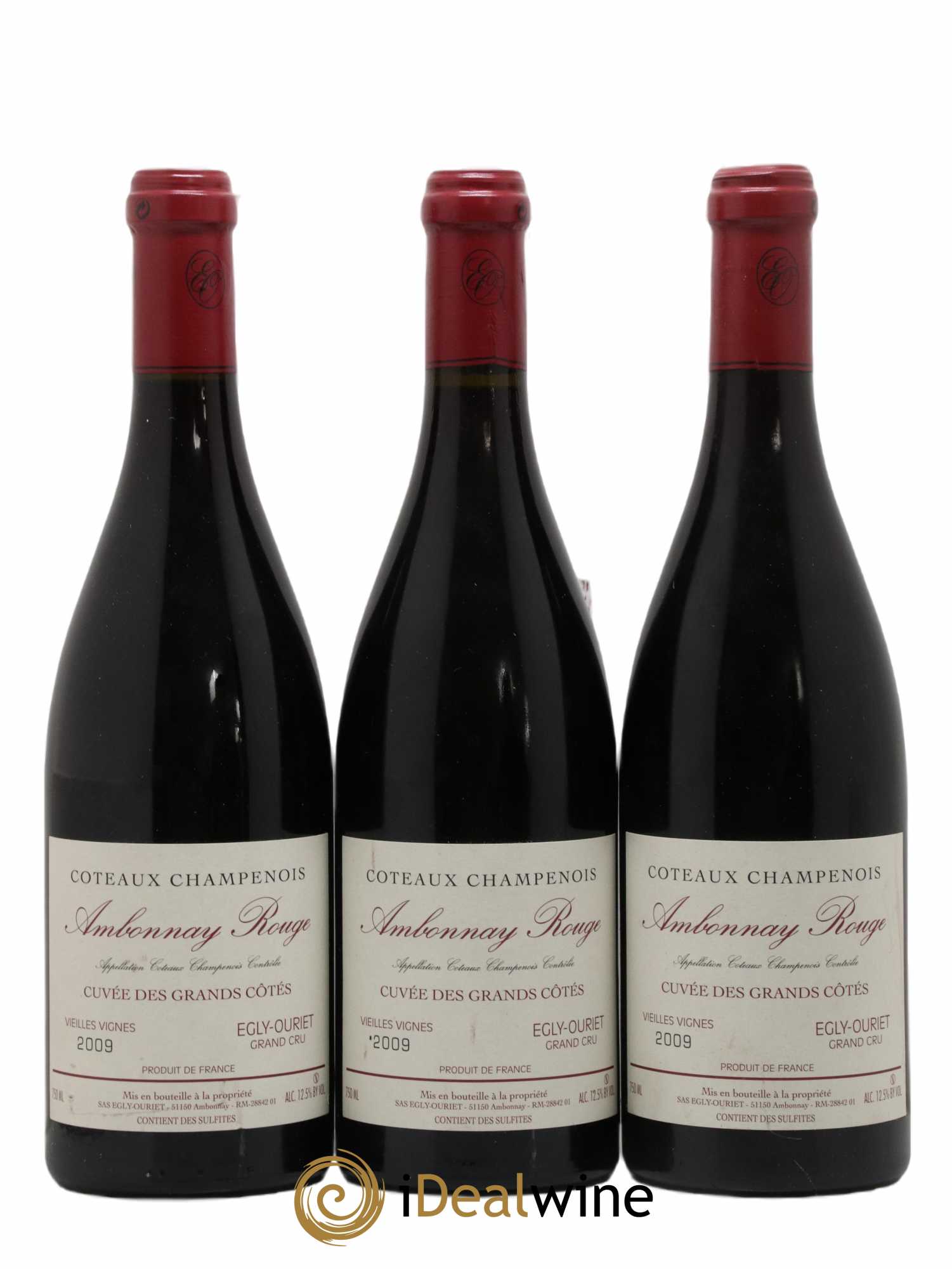 Ambonnay Cuvée des Grands Côtés VV Grand Cru Egly-Ouriet 2009 - Lot de 3 bouteilles - 0