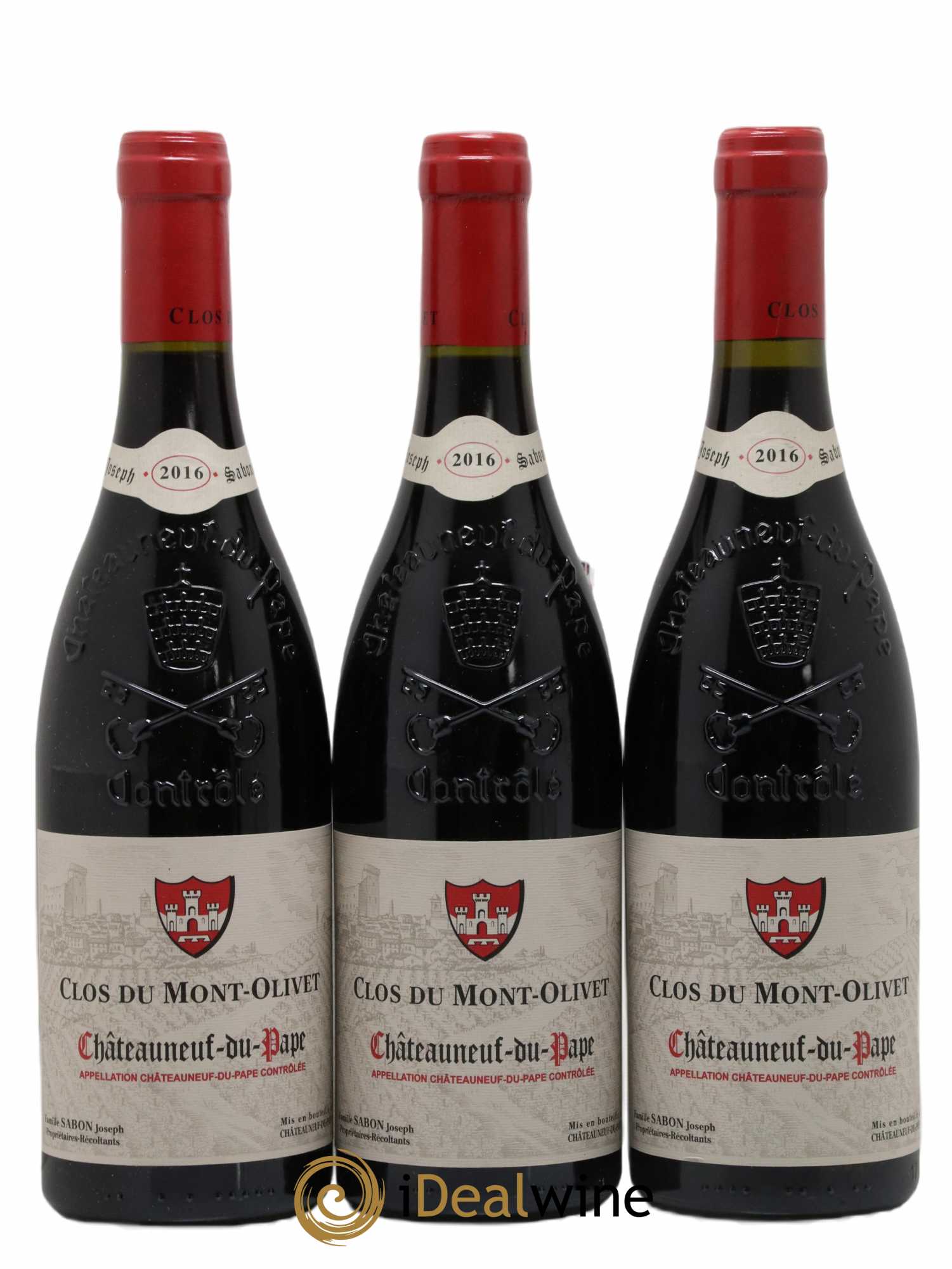 Châteauneuf-du-Pape Clos du Mont-Olivet 2016 - Lot de 3 bouteilles - 0