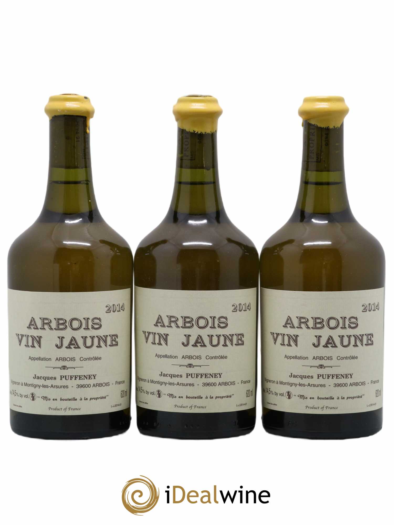 Arbois Vin Jaune Jacques Puffeney 2014 - Lot de 3 bouteilles - 0