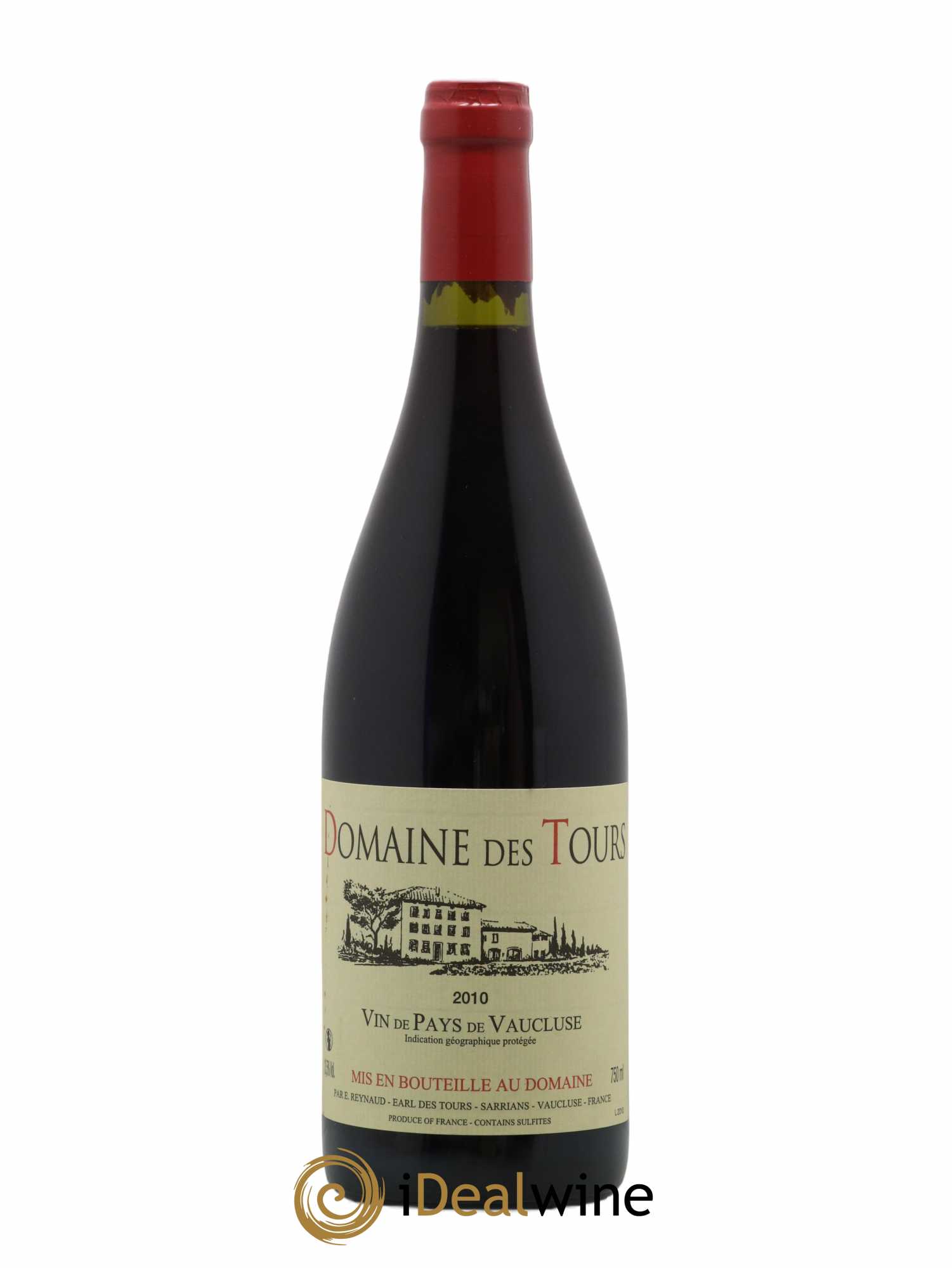 Vaucluse (Vin de Pays de Vaucluse) Domaine des Tours Emmanuel Reynaud 2010 - Lot de 1 bouteille - 0