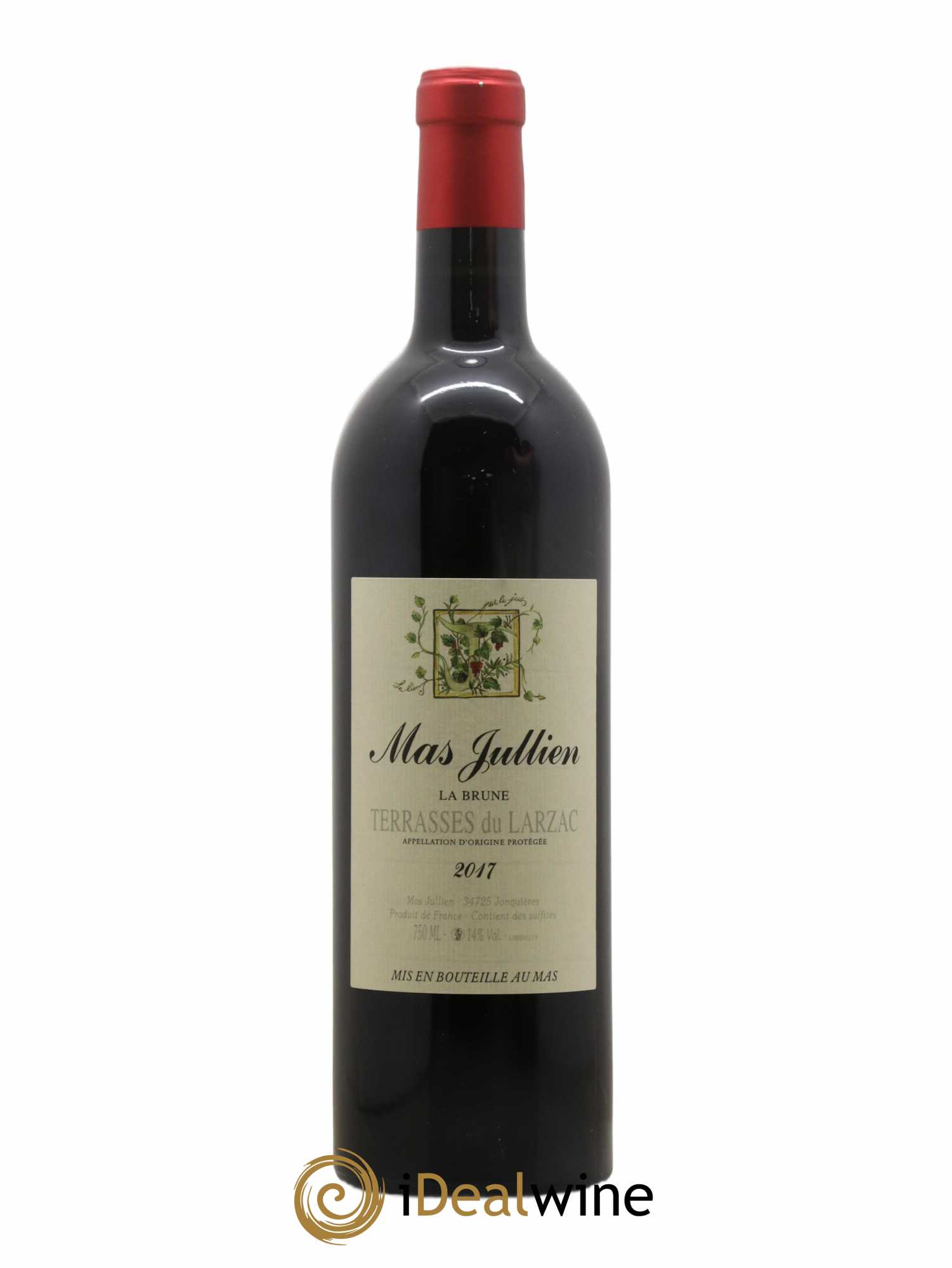 Terrasses du Larzac Mas Jullien La Brune Olivier Jullien 2017 - Lot de 1 bouteille - 0