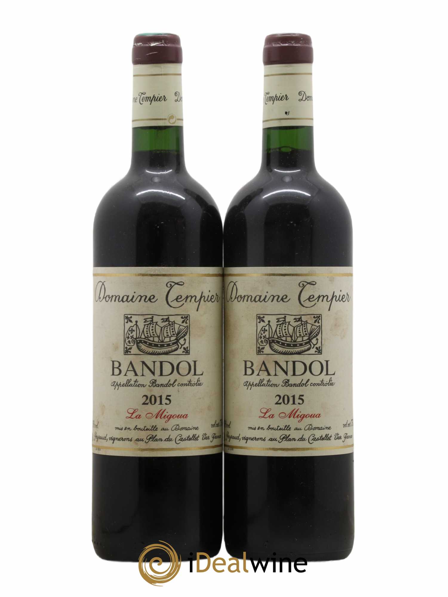 Bandol Domaine Tempier Cuvée La Migoua Famille Peyraud 2015 - Lot de 2 bouteilles - 0