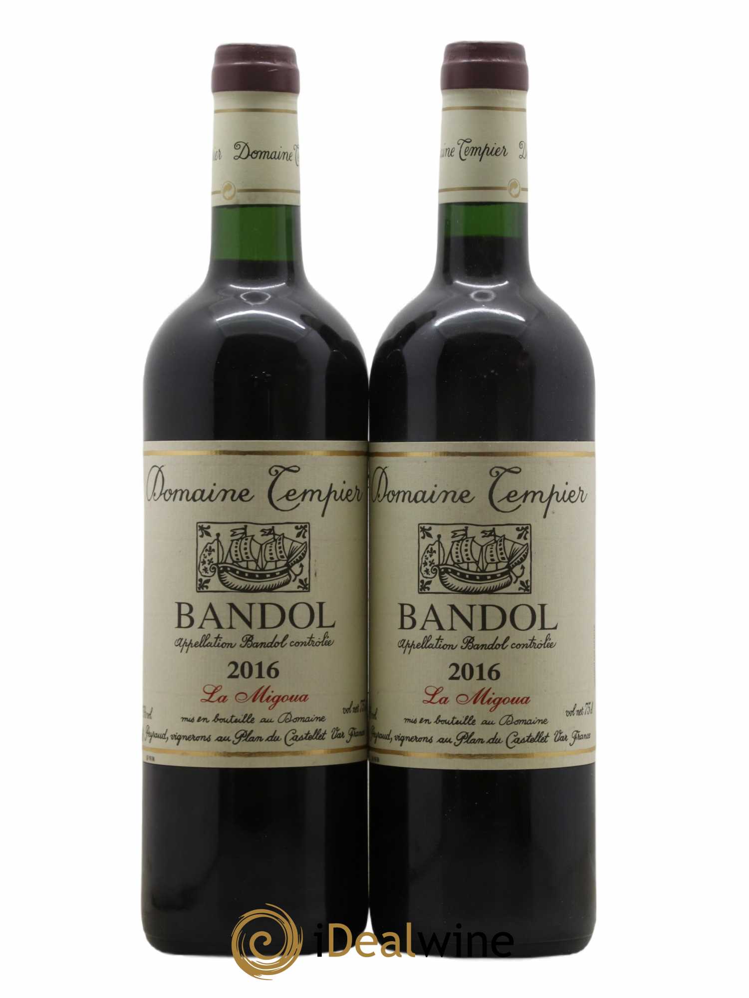 Bandol Domaine Tempier Cuvée La Migoua Famille Peyraud 2016 - Lot de 2 bouteilles - 0