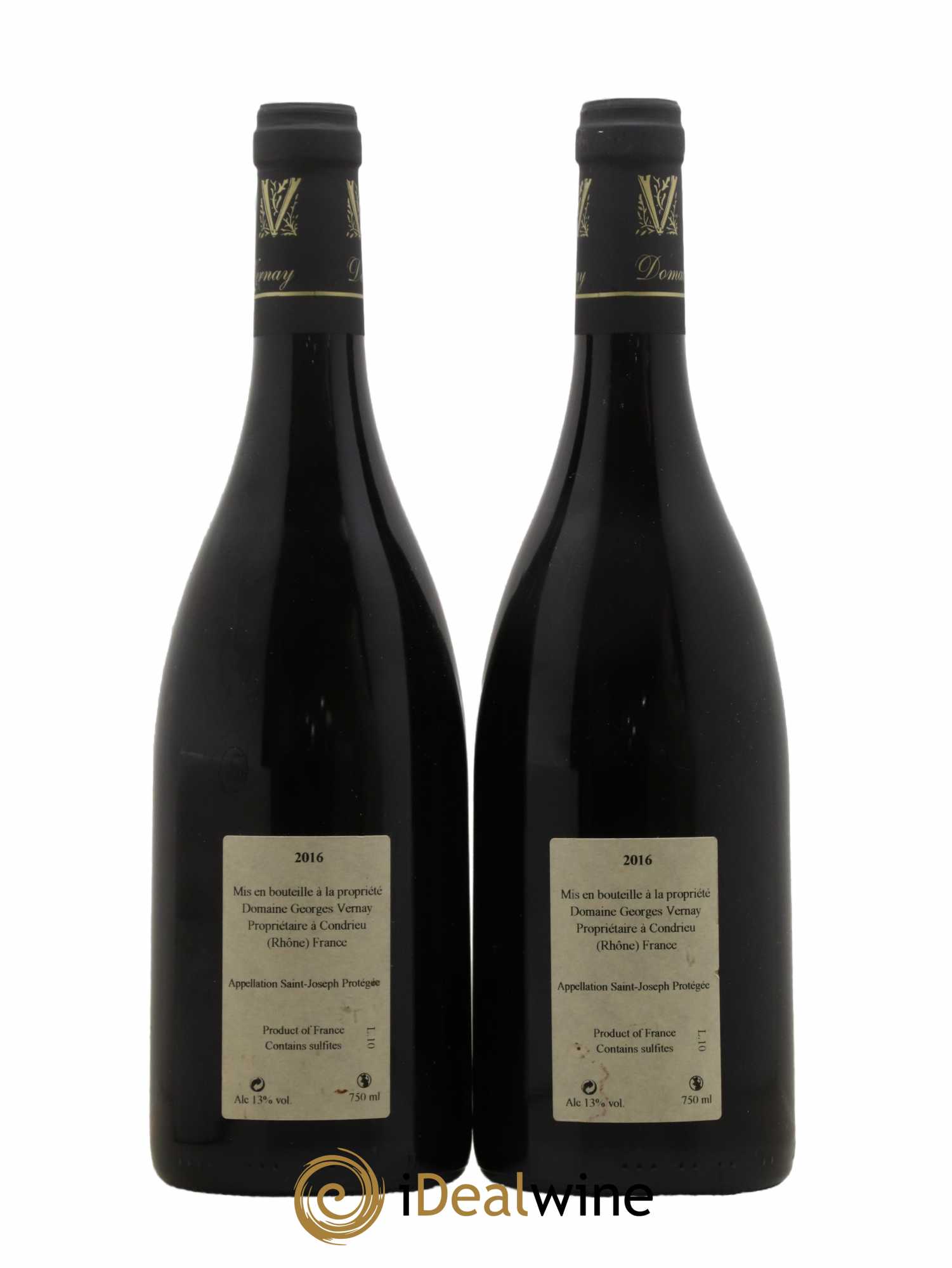 Saint-Joseph La Dame Brune Georges Vernay 2016 - Lot de 2 bouteilles - 1