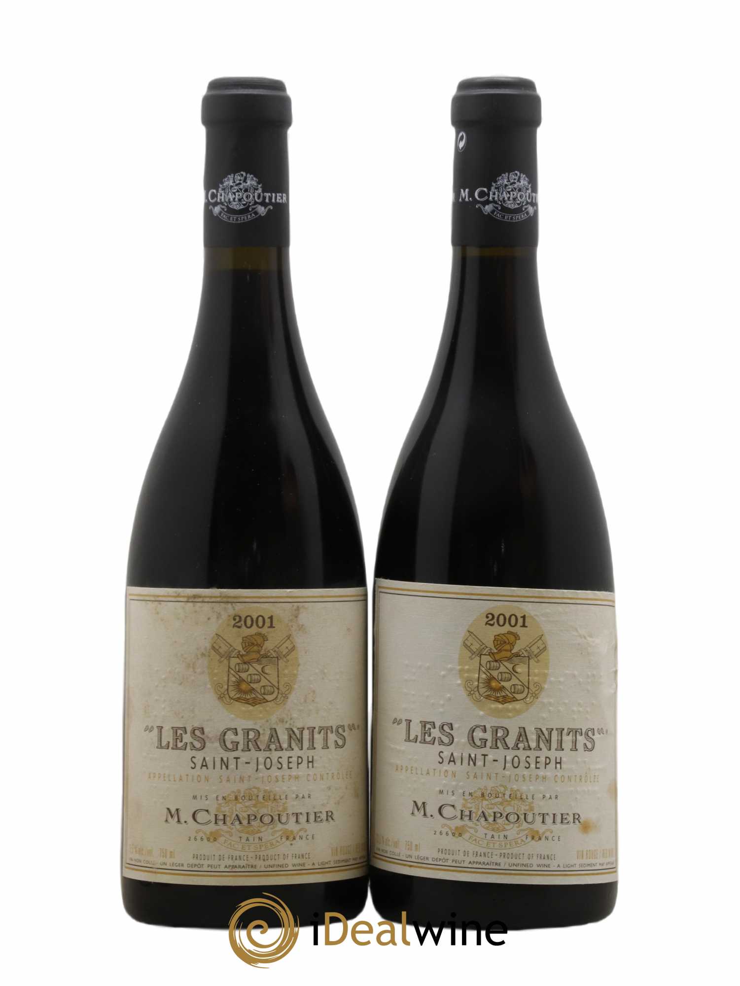 Saint-Joseph Les Granits Chapoutier 2001 - Lot de 2 bouteilles - 0