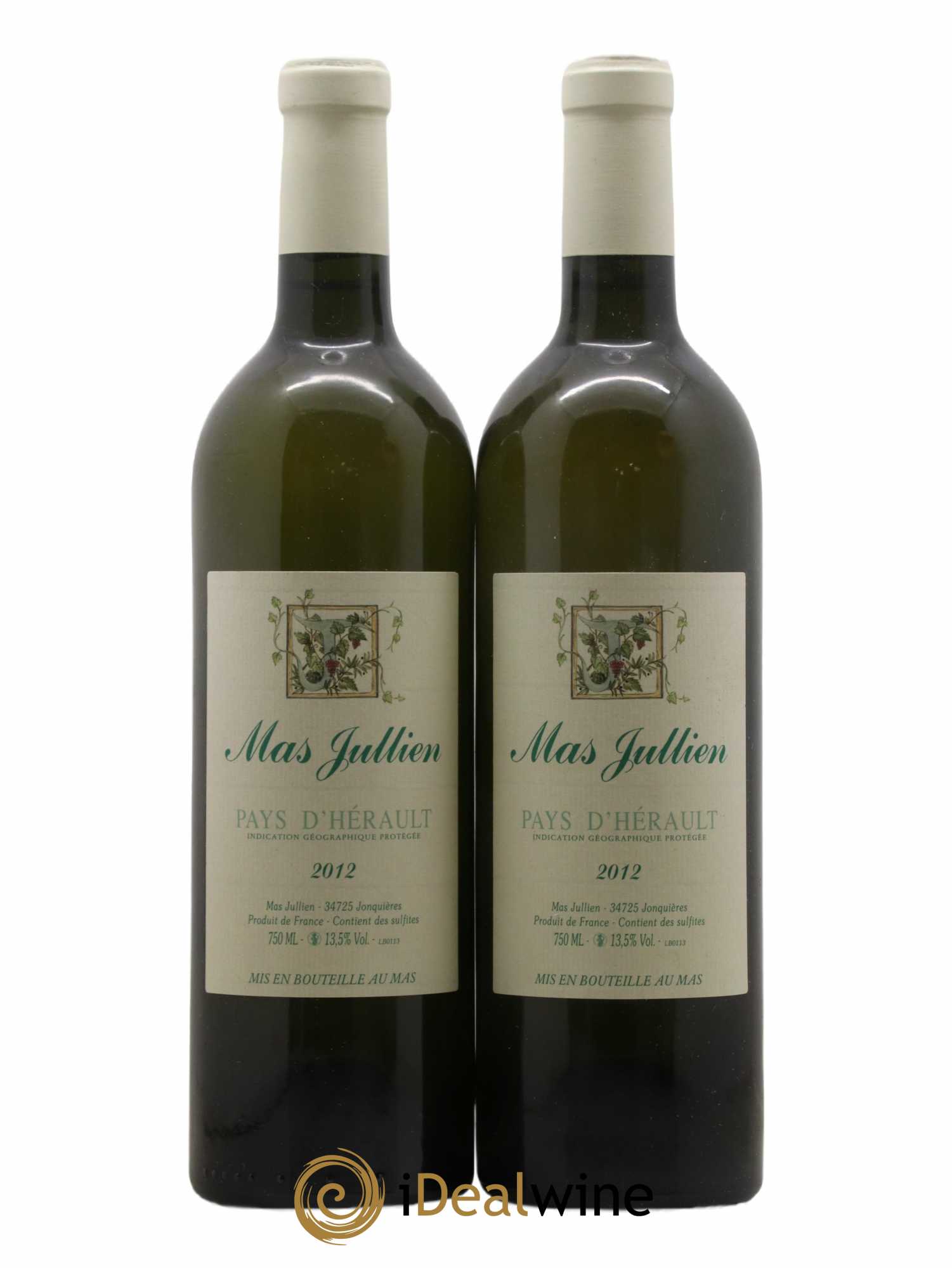 Pays d'Hérault Mas Jullien Olivier Jullien 2012 - Lot de 2 bouteilles - 0