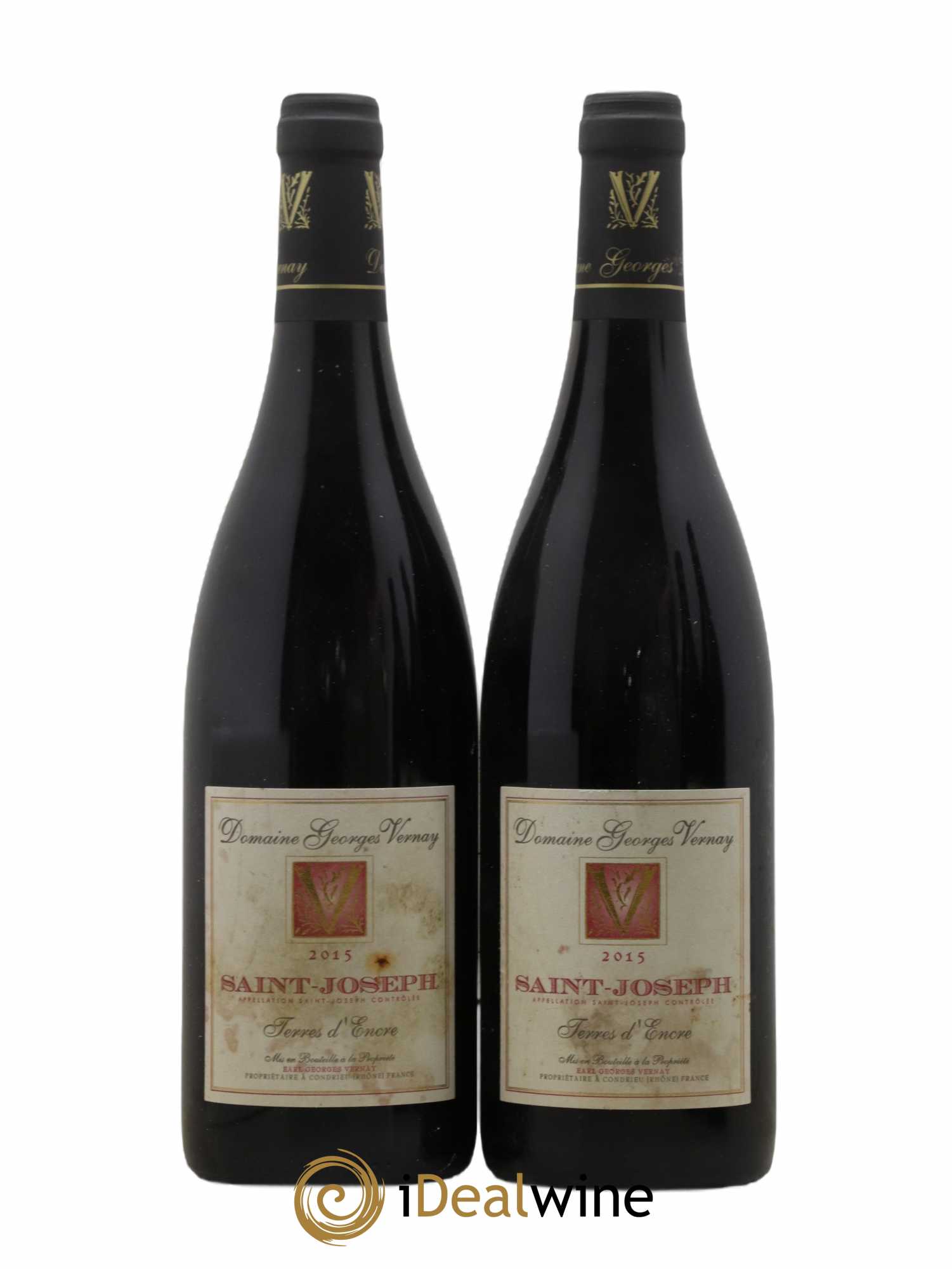 Saint-Joseph Terres d'Encre Georges Vernay 2015 - Lot de 2 bouteilles - 0