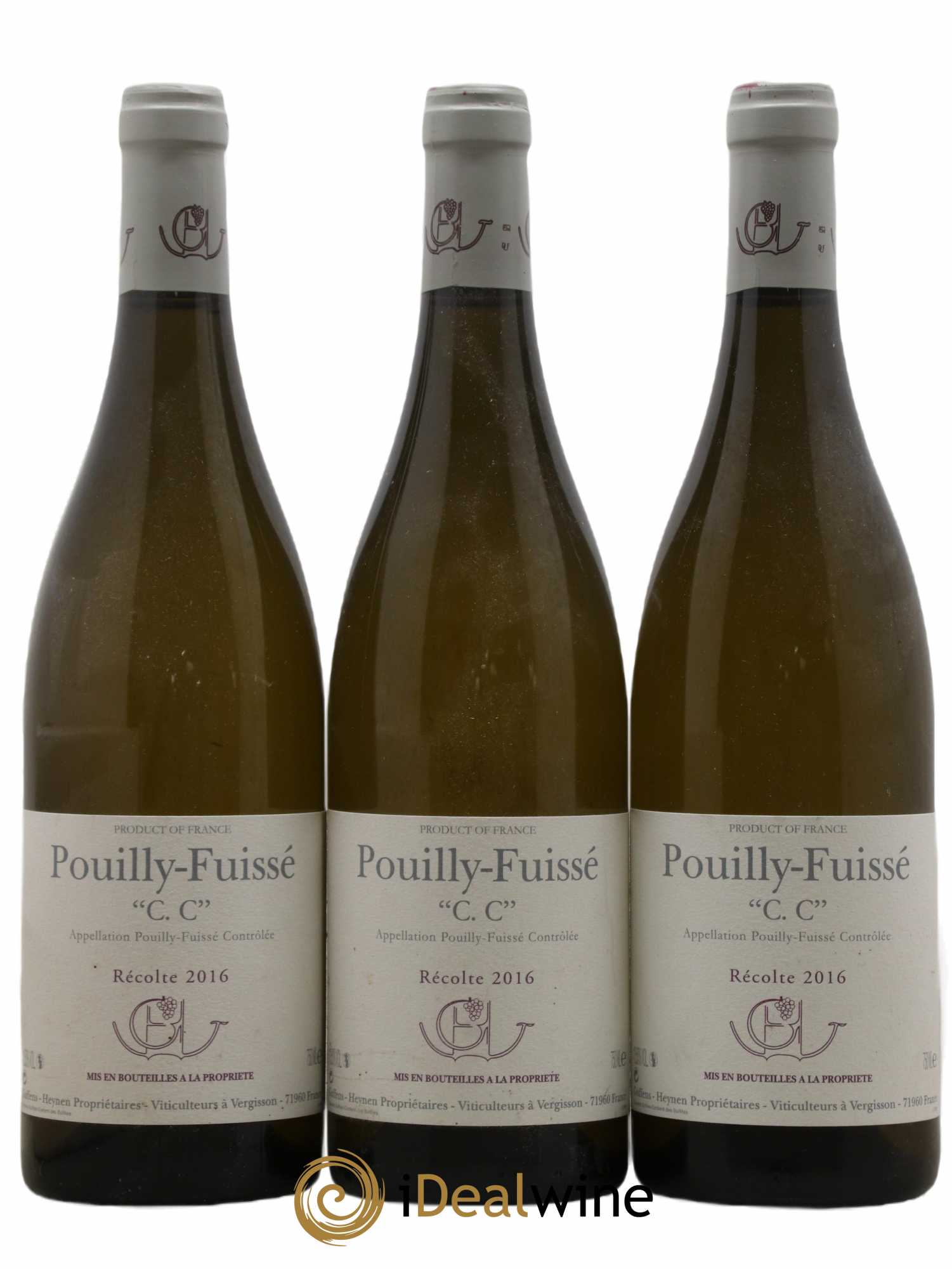Pouilly-Fuissé C.C. Guffens-Heynen 2016 - Lot de 3 bouteilles - 0