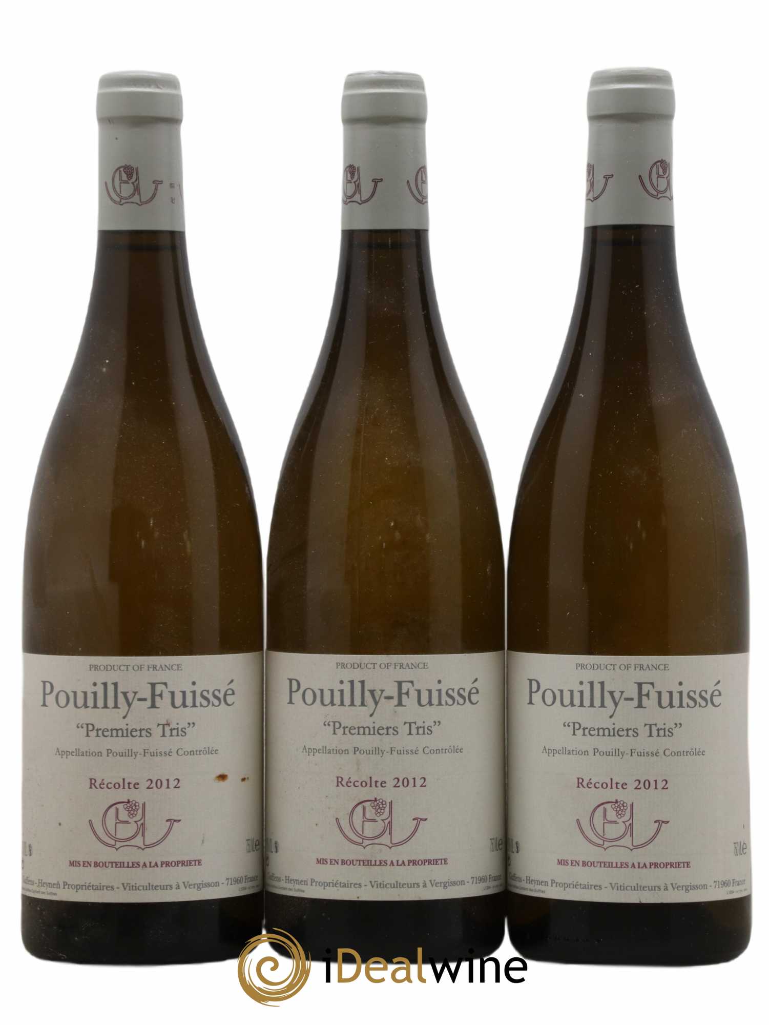 Pouilly-Fuissé Premiers Tris Guffens-Heynen 2012 - Lot de 3 bouteilles - 0