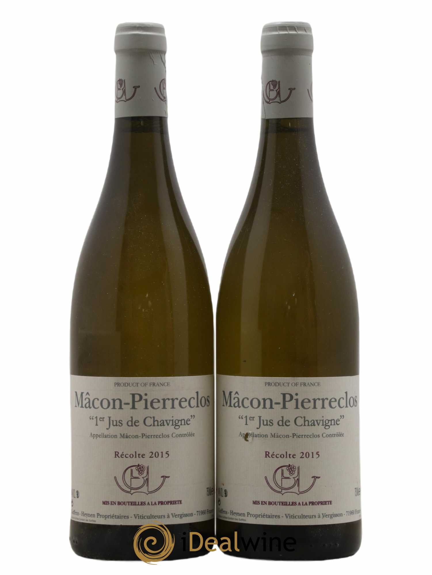 Mâcon Pierreclos 1er Jus de Chavigne Guffens-Heynen 2015 - Lot de 2 bouteilles - 0