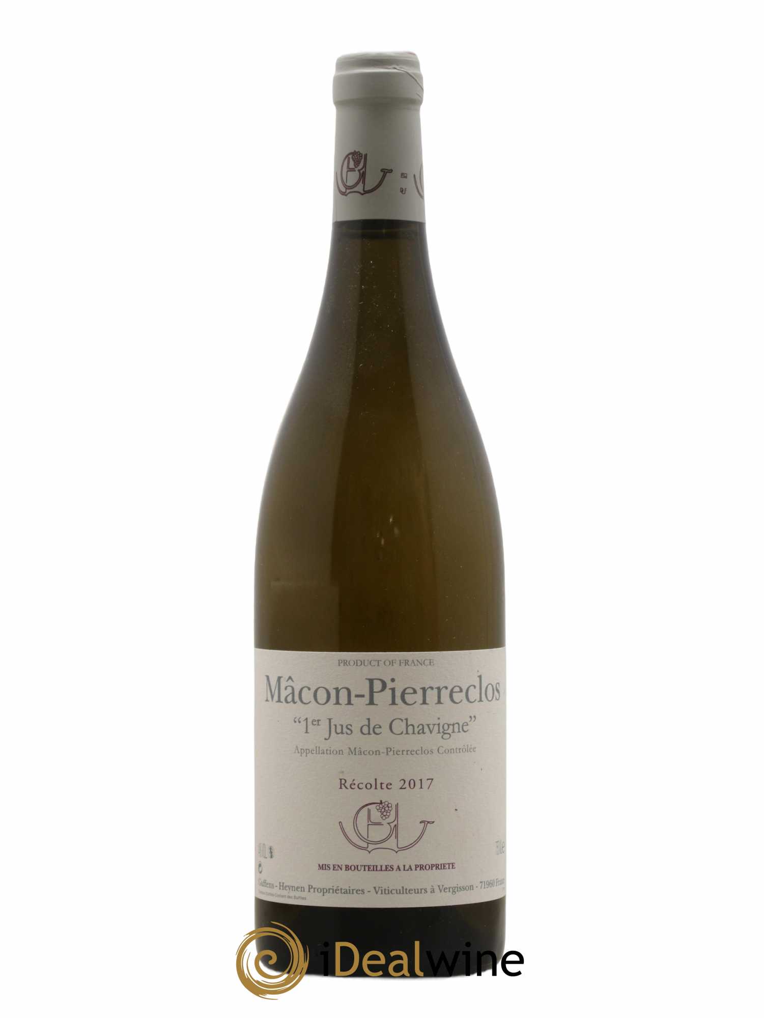 Mâcon Pierreclos 1er Jus de Chavigne Guffens-Heynen 2017 - Lot de 1 bouteille - 0