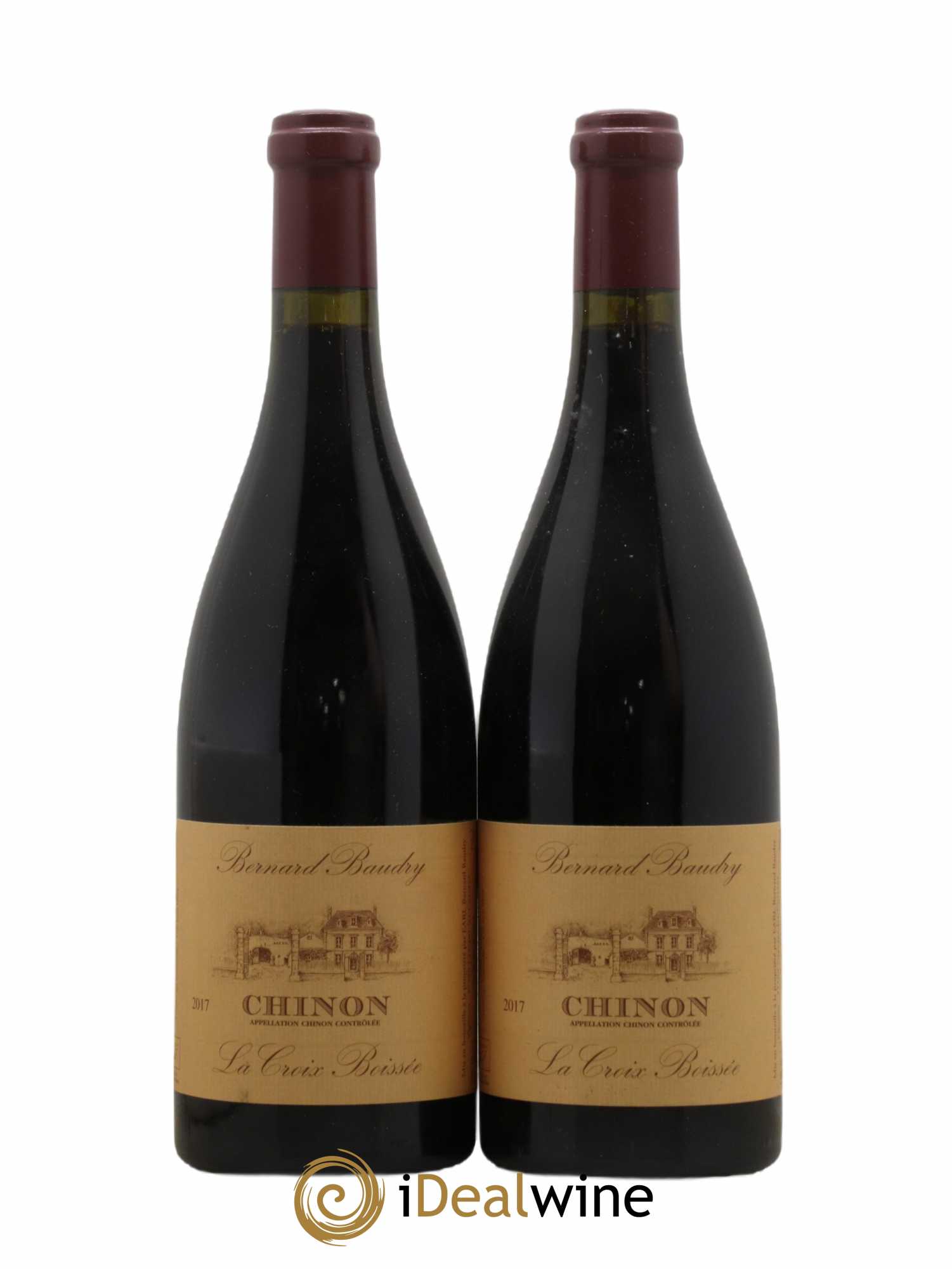 Chinon La Croix Boissée Bernard Baudry 2017 - Lot de 2 bouteilles - 0