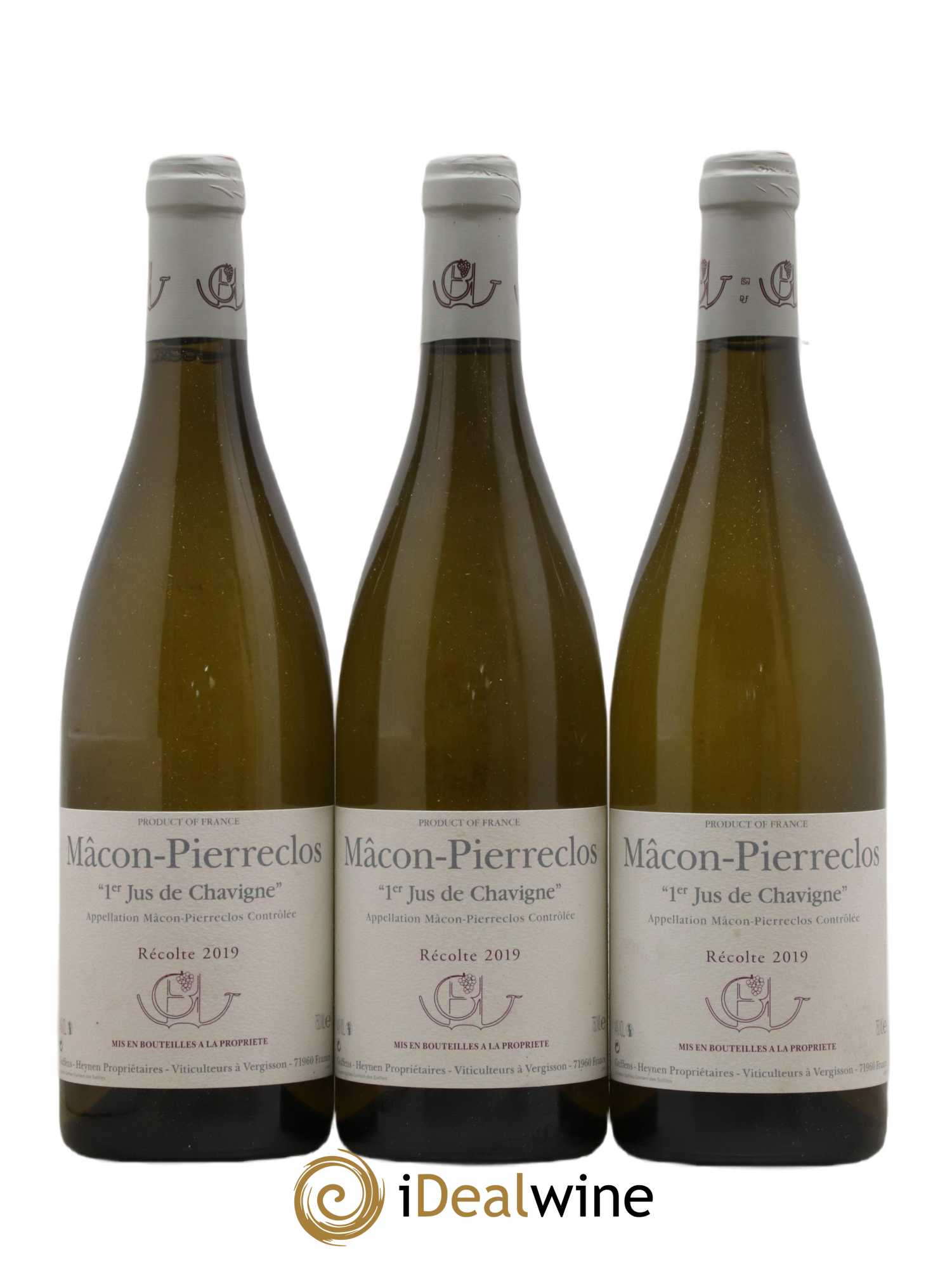 Mâcon Pierreclos 1er Jus de Chavigne Guffens-Heynen 2019 - Lot de 3 bouteilles - 0