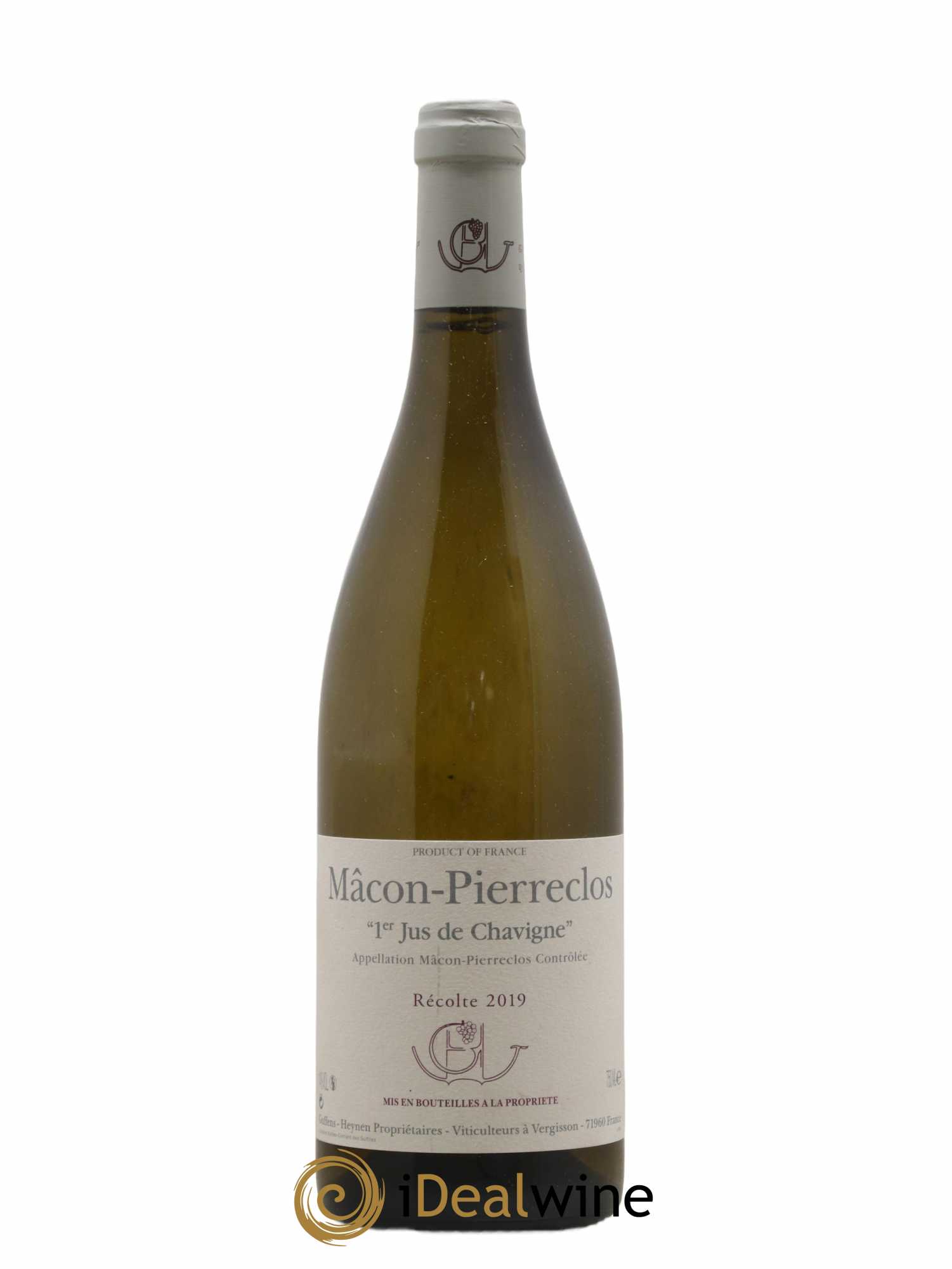 Mâcon Pierreclos 1er Jus de Chavigne Guffens-Heynen 2019 - Lot de 1 bouteille - 0