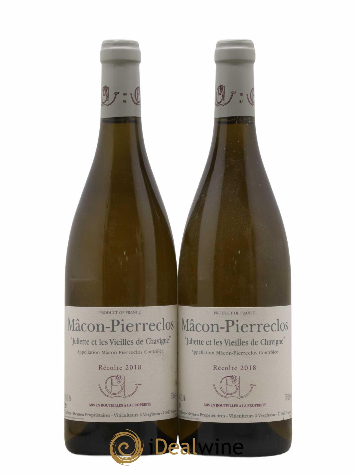 Mâcon-Pierreclos Juliette et Les Vieilles de Chavigne Guffens-Heynen 2018 - Lot de 2 bouteilles - 0