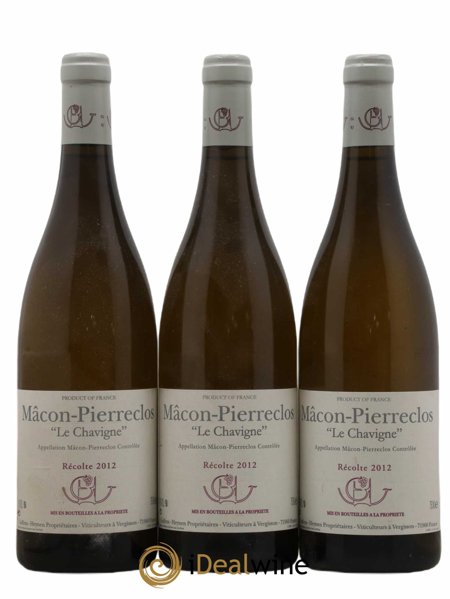 Mâcon-Pierreclos Le Chavigne Guffens-Heynen 2012 - Lot de 3 bouteilles - 0