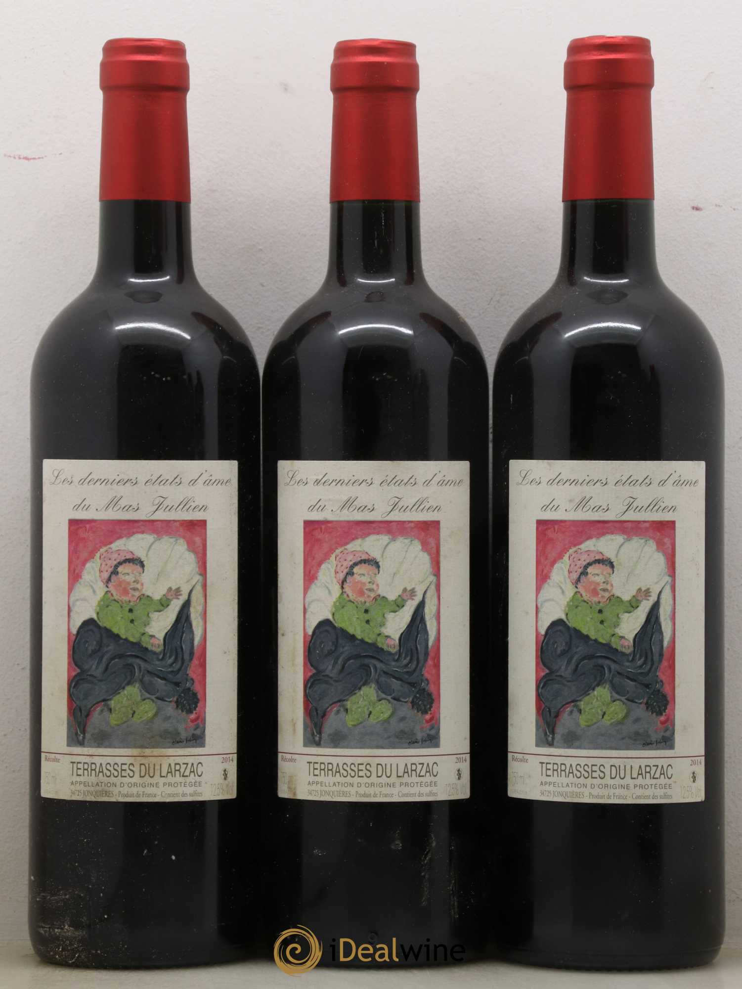 Terrasses du Larzac Mas Jullien Les derniers états d'âme Olivier Jullien 2014 - Lot de 3 bouteilles - 0