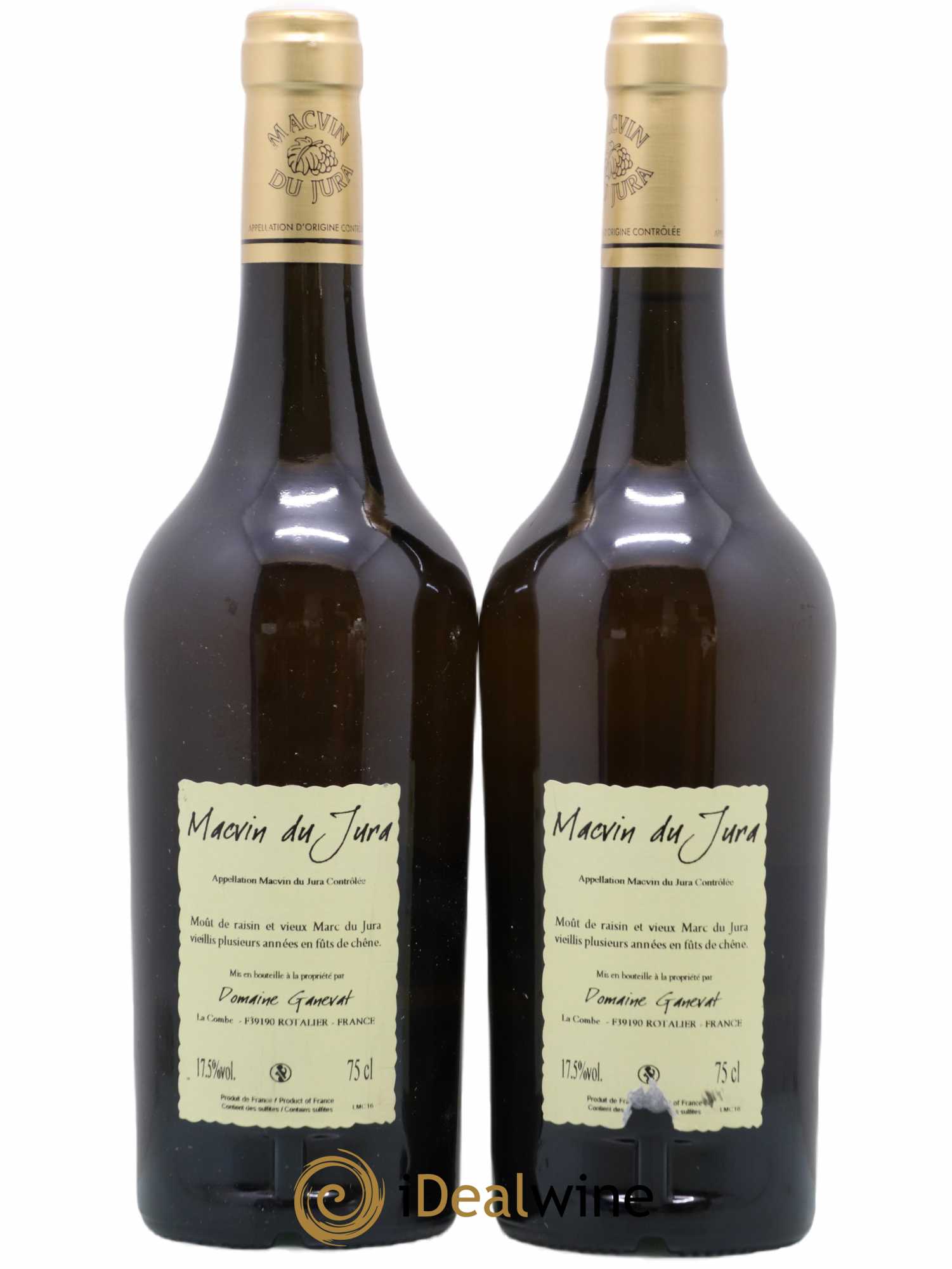 Macvin du Jura Vieux Ganevat - Lot of 2 bottles - 1