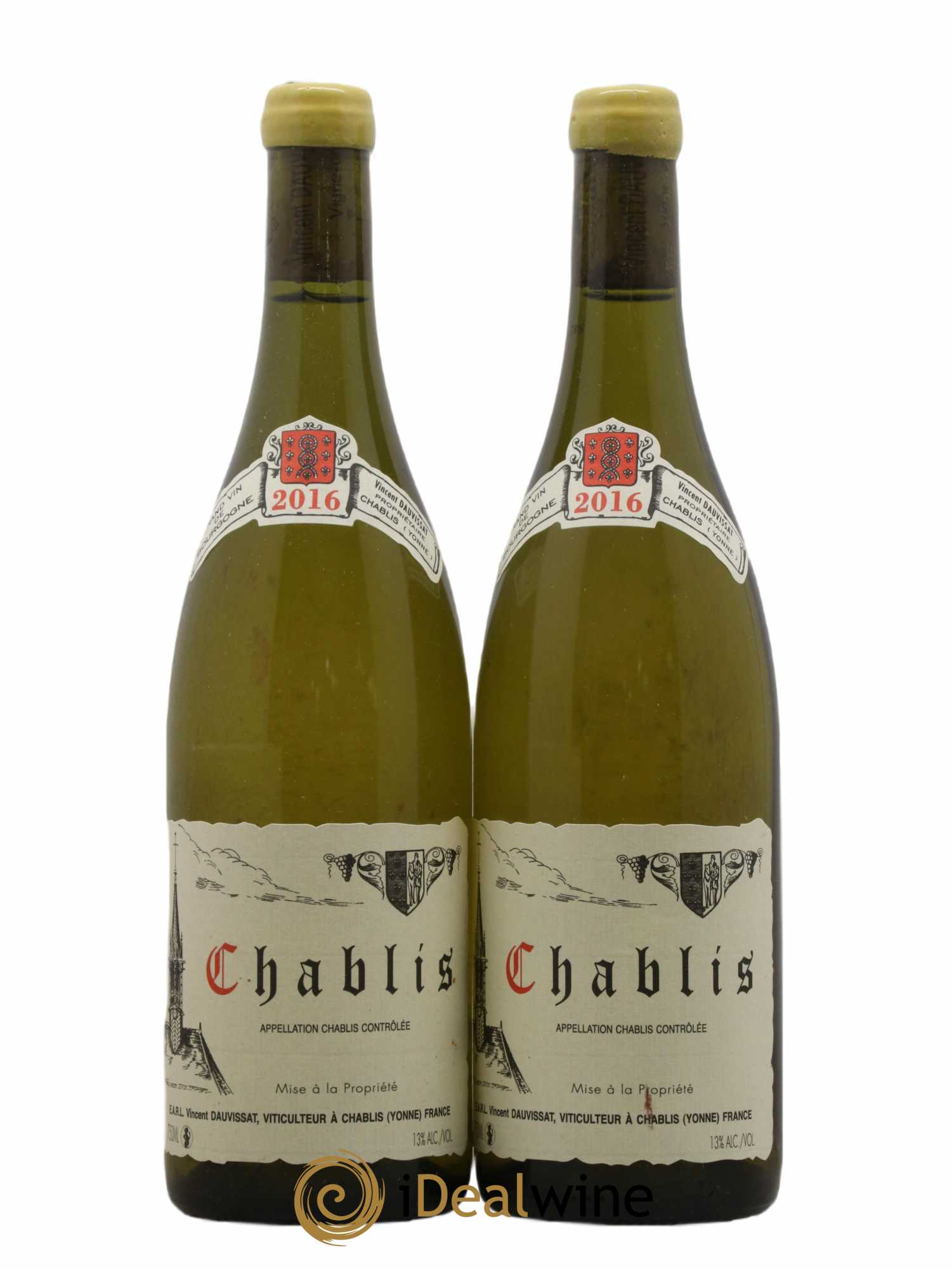 Chablis Vincent Dauvissat (Domaine) 2016 - Lot de 2 bouteilles - 0
