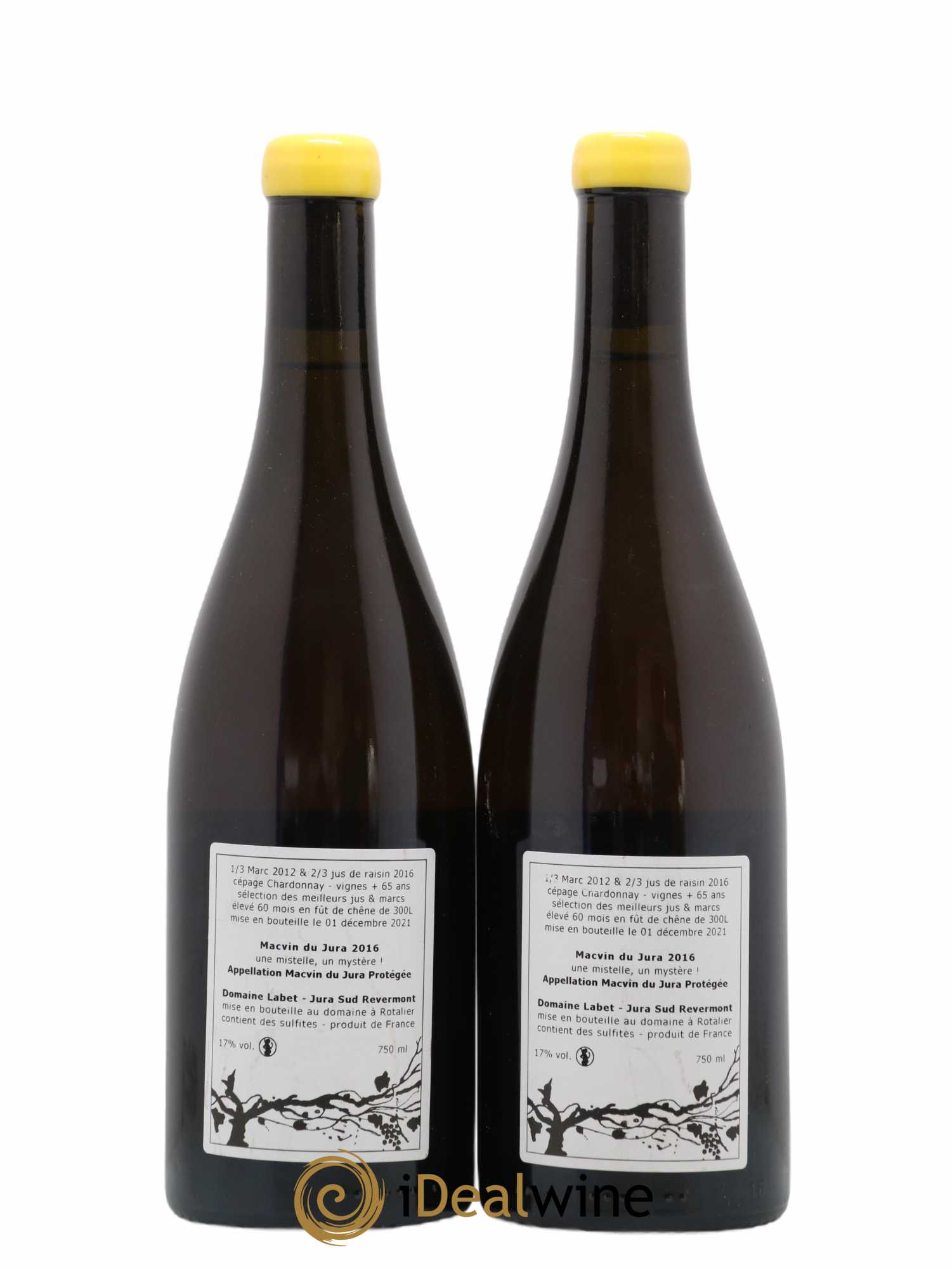 Macvin du Jura Romain - Julien  - Charline Labet 2016 - Lot de 2 bouteilles - 1