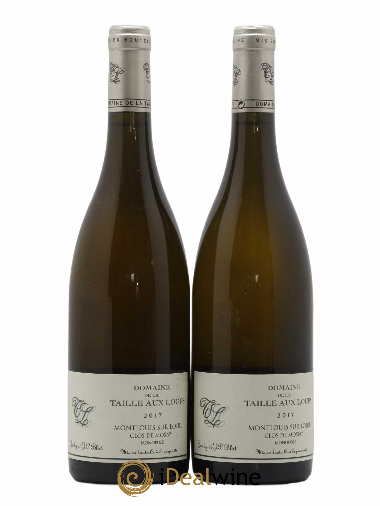 Montlouis-sur-Loire Clos de Mosny La Taille aux Loups - Jacky Blot 2017 - Lotto di 2 bottiglie - 0