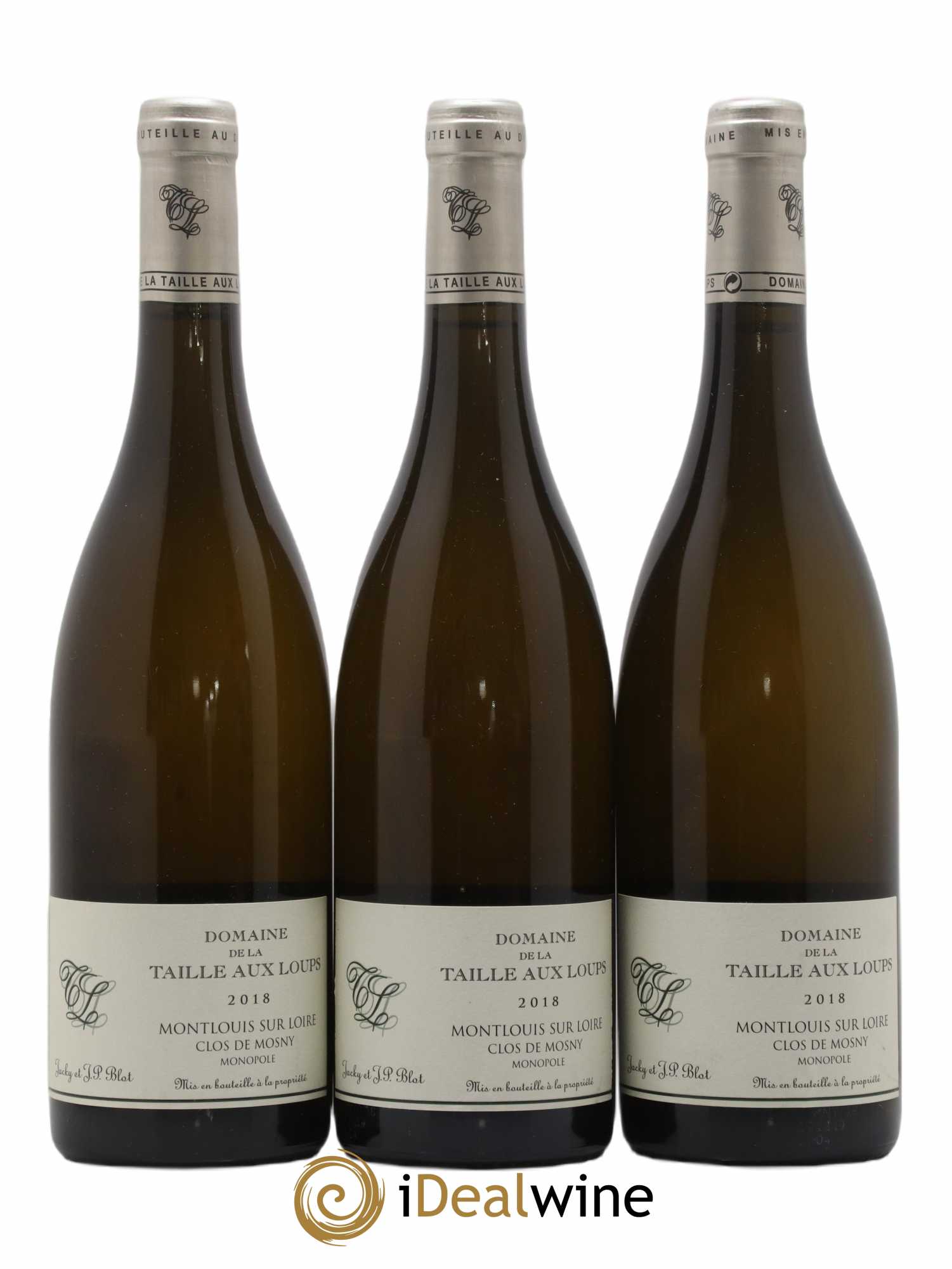 Montlouis-sur-Loire Clos de Mosny La Taille aux Loups - Jacky Blot 2018 - Lot de 3 bouteilles - 0