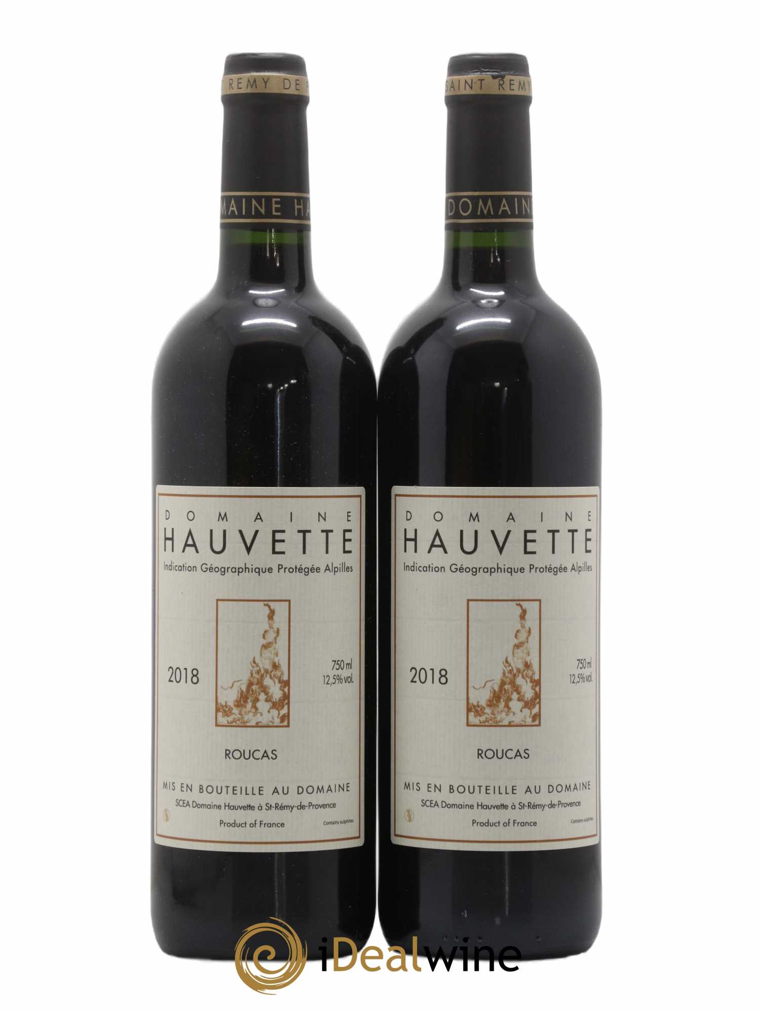 Alpilles (anciennement Baux de Provence) Le Roucas Hauvette (Domaine) 2018 - Lot de 2 bouteilles - 0