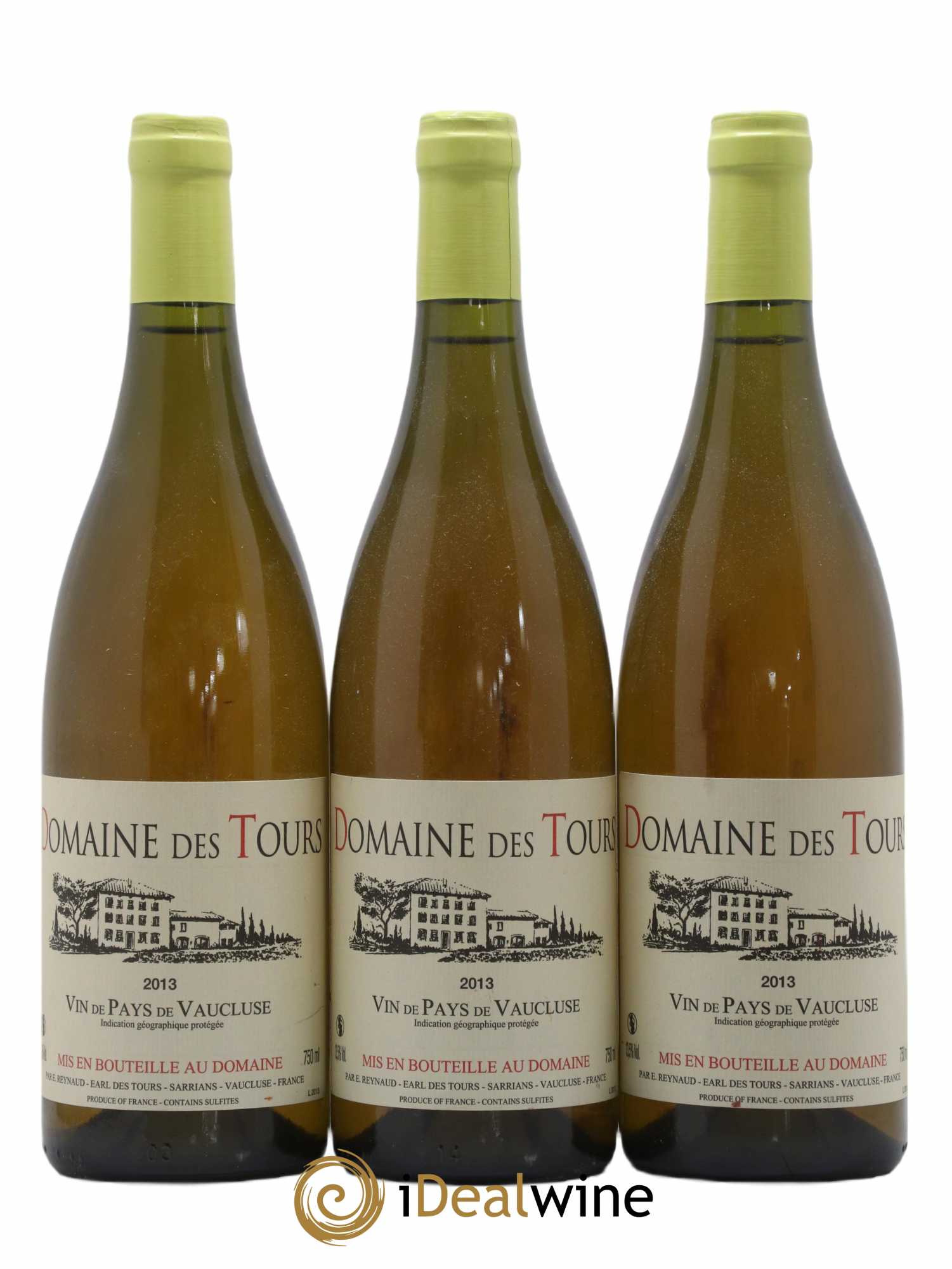 Vaucluse (Vin de Pays de Vaucluse) Domaine des Tours Emmanuel Reynaud 2013 - Lot de 3 bouteilles - 0